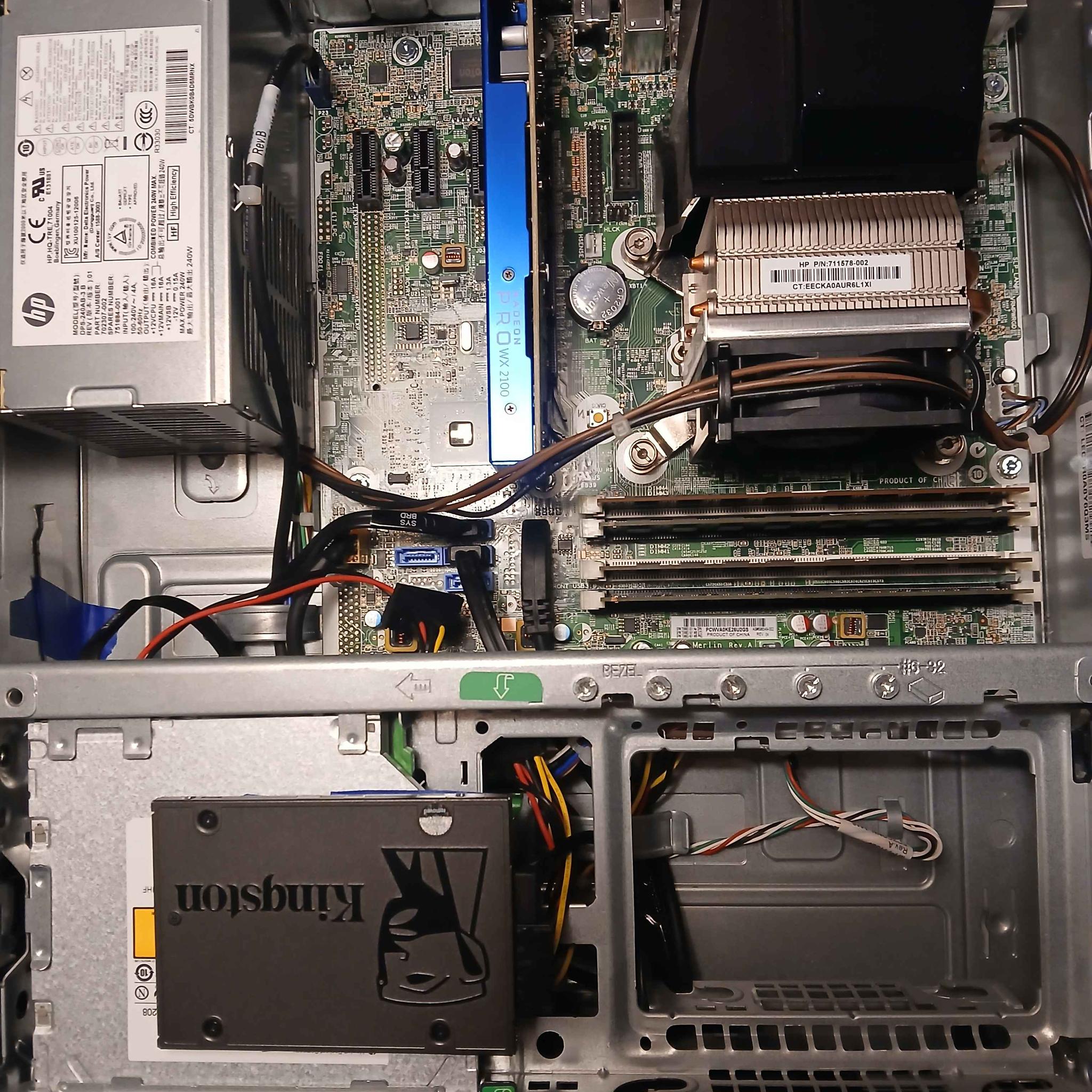 Radeon PRO WX2100 i5-4670 Gaming/Workstation SFF pc