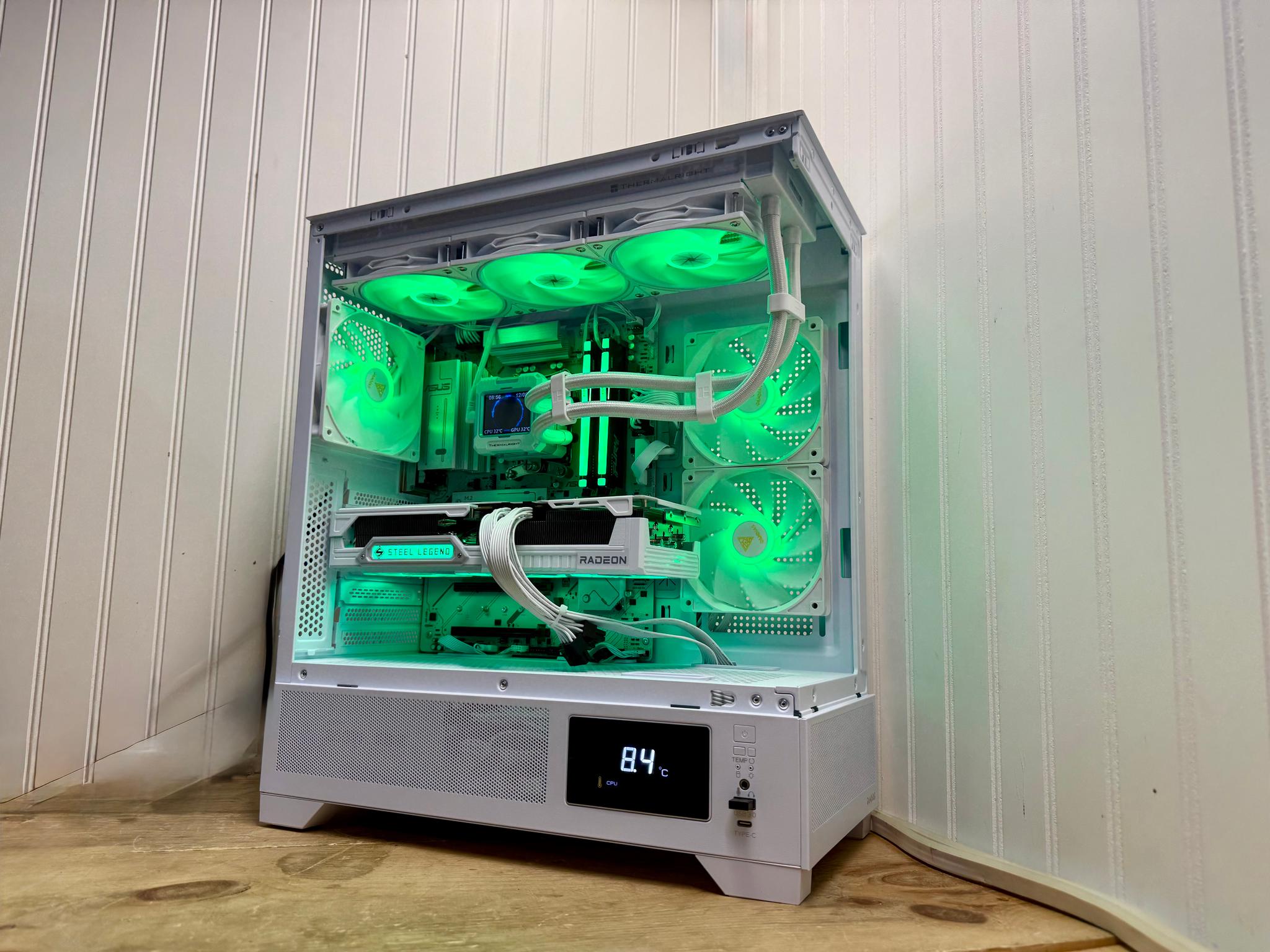 ⚡FROST TITAN V2 – RX 9070 XT + Ryzen 7 9800X3D | 360mm AIO | 32GDD5 FLAGSHIP 4K GAMING BEAST ⚡