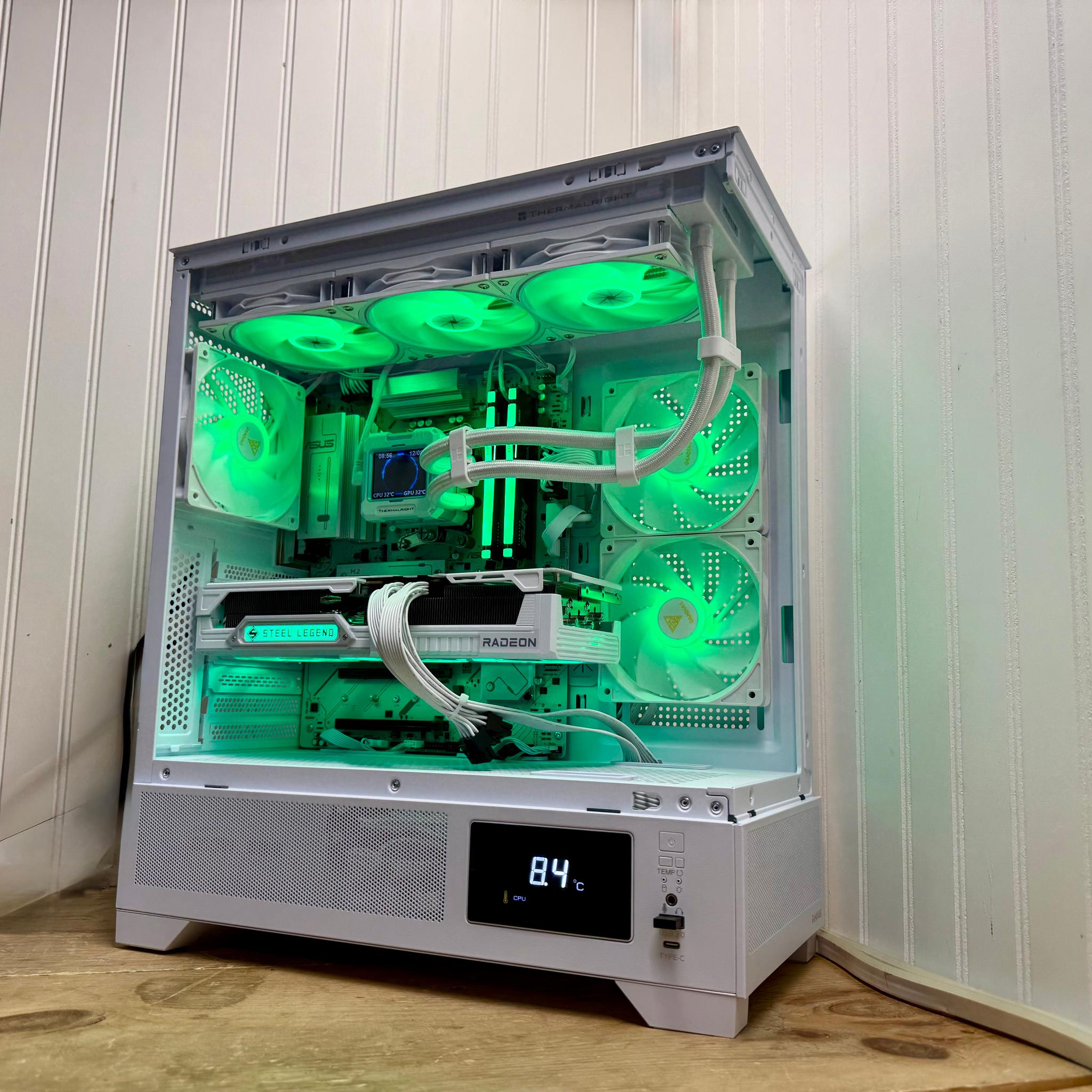 ⚡FROST TITAN V2 – RX 9070 XT + Ryzen 7 9800X3D | 360mm AIO | 32GDD5 FLAGSHIP 4K GAMING BEAST ⚡