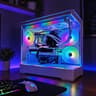 White Gaming PC • RX 9070 XT • Intel Core Ultra 7 265K • 32GB DDR5 • 1TB M.2 • TRYX Holo 360MM