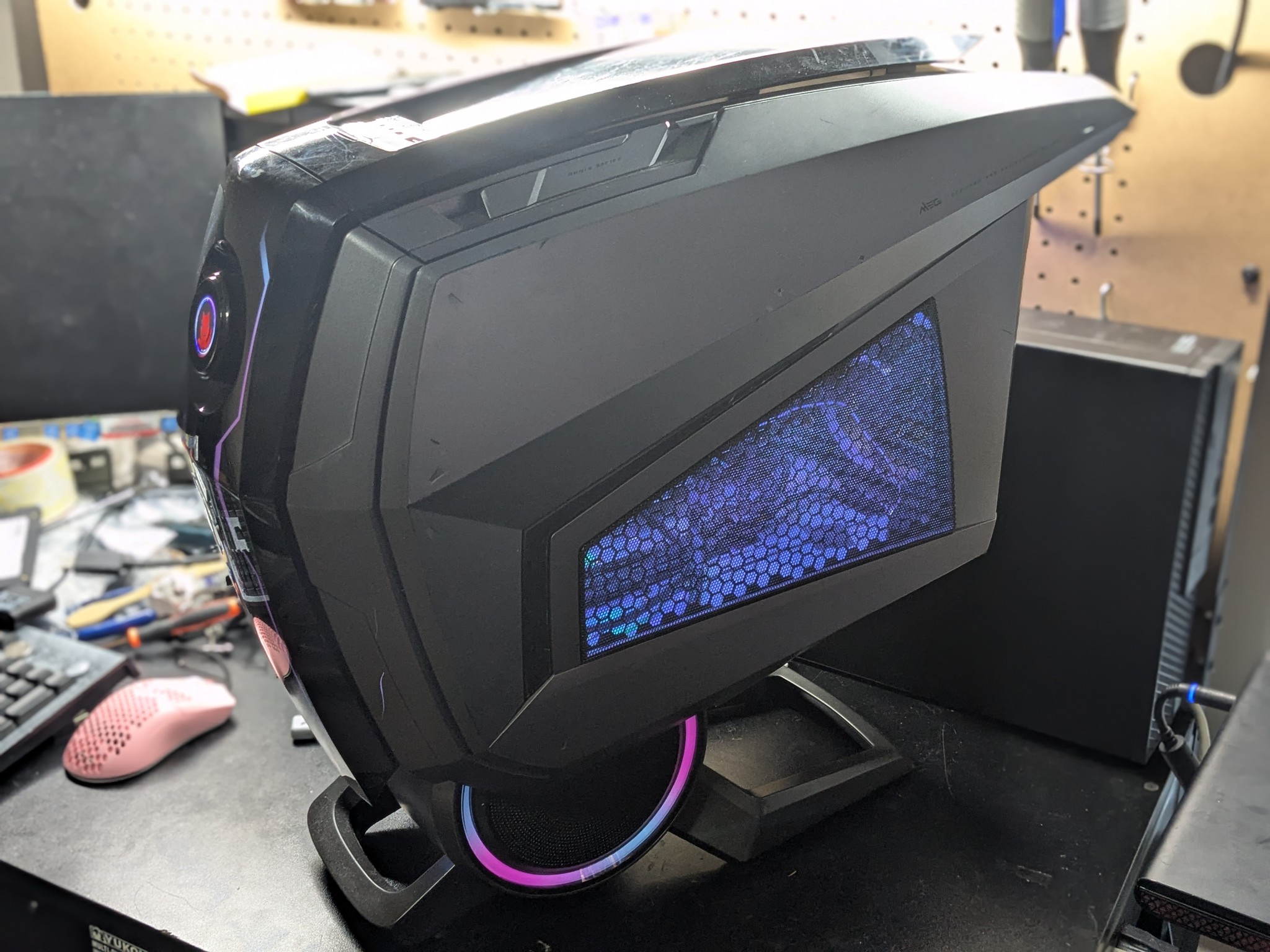 MSI MEG Aegis Ti5 Case and SFX Power Supply - Super Unique - Poor Condition