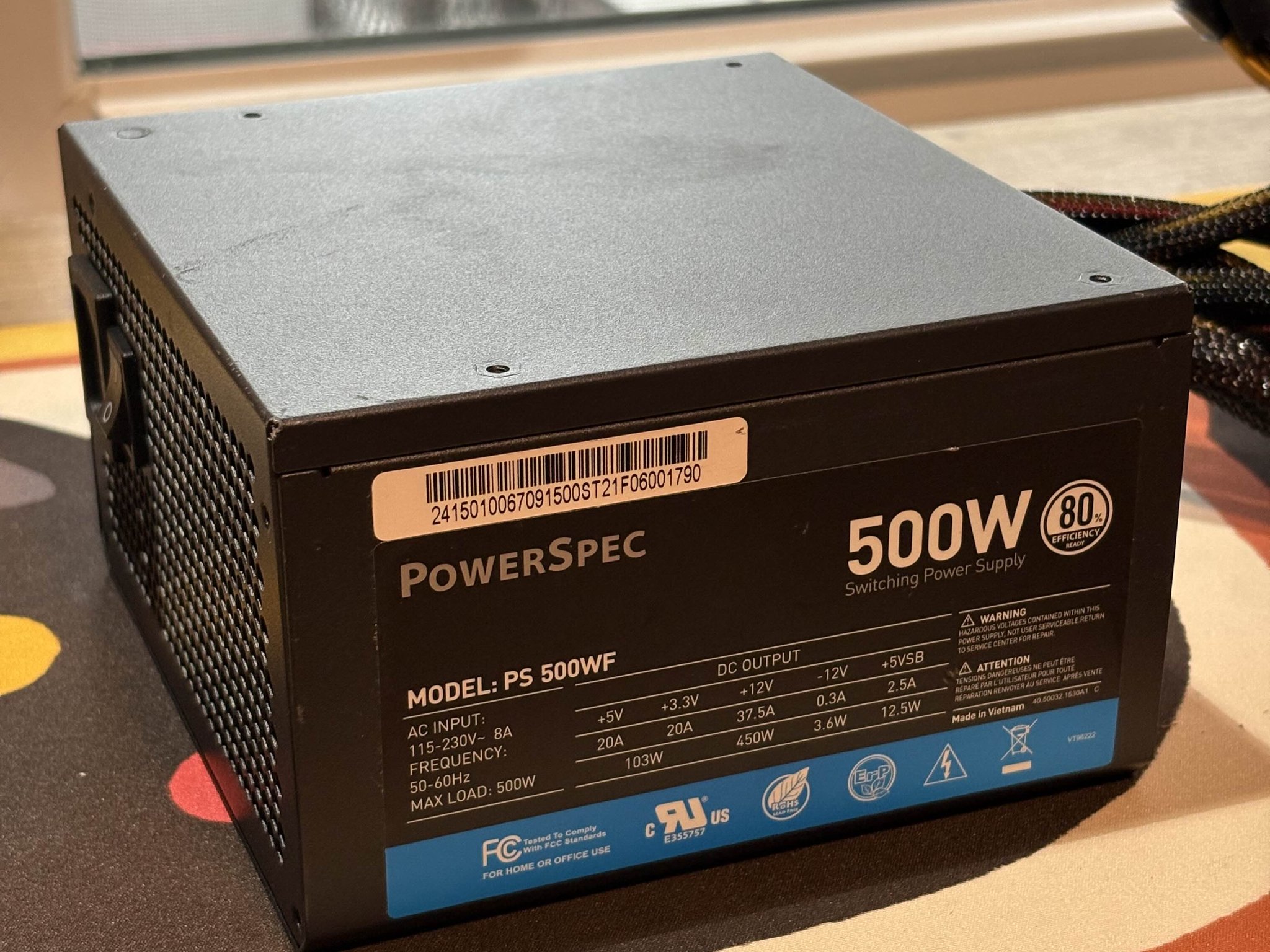 Powerspec 500W Non-Modular