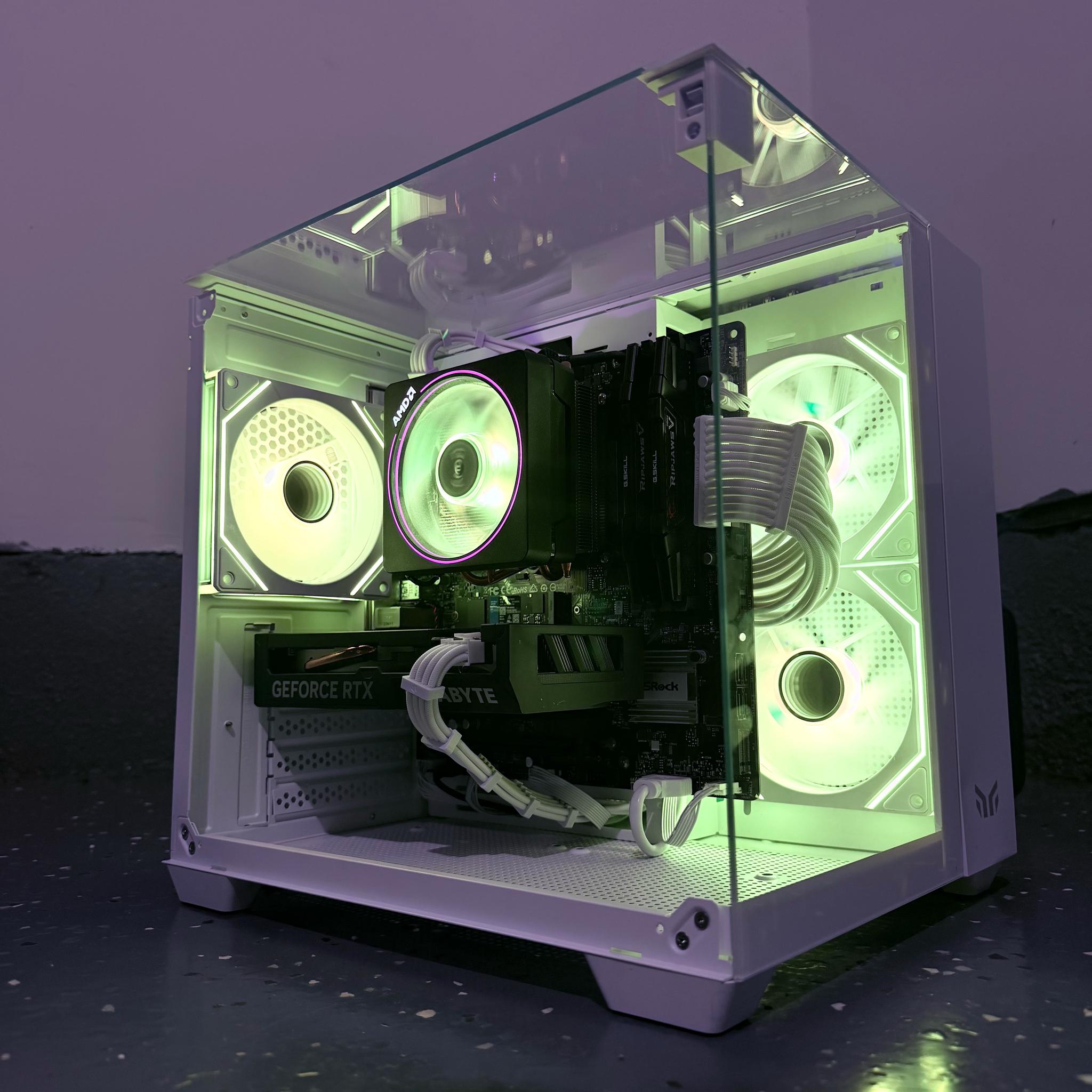⚪️"White Lotus"🪷| 1440p Gaming | Ryzen 7 5800X3D  | RTX 4060 | 32B Ram | 1TB NVMe Storage