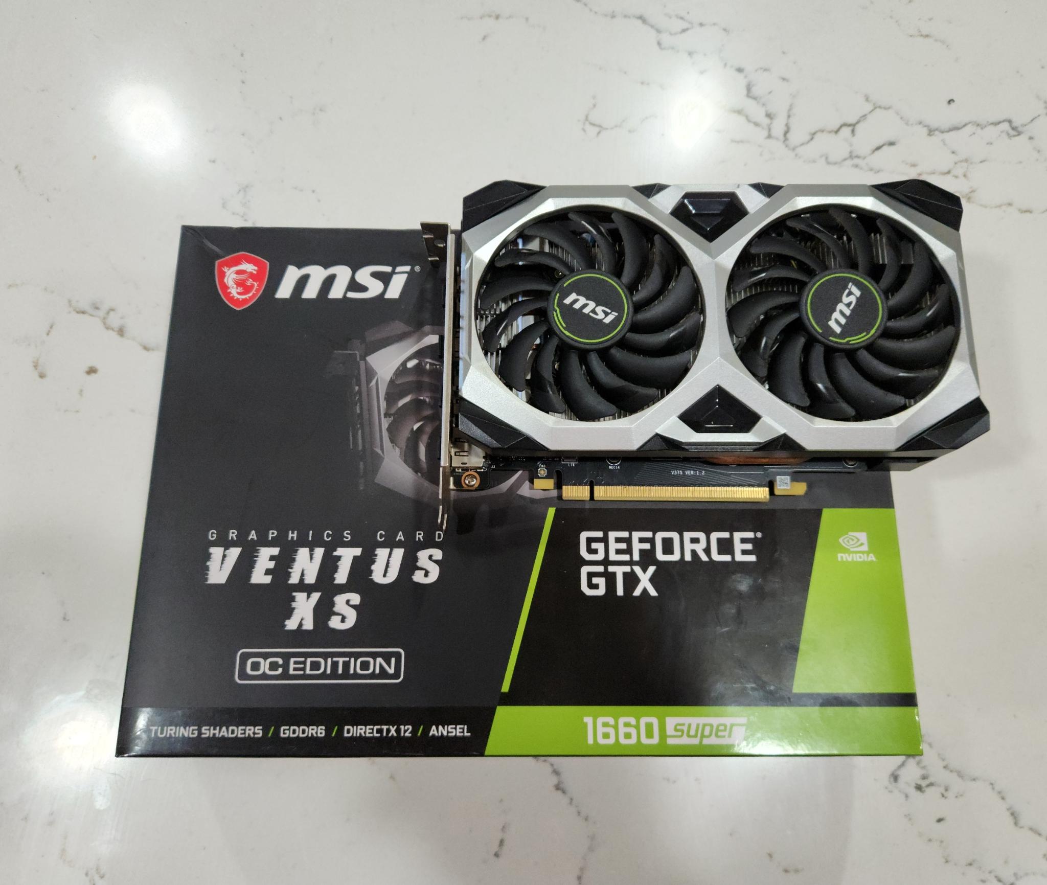 MSI VENTUS XS OC edition GTX 1660 Super 6gb