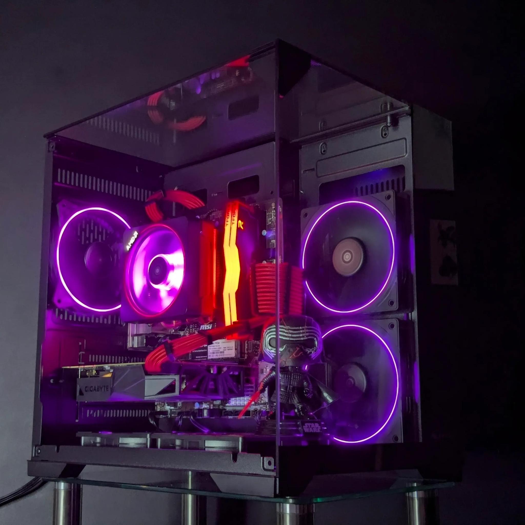 🔴The Supreme Leader⚫️GTX 1080 8GB⚫️Ryzen 5⚫️16GB TFORCE RAM⚫️1TB NVMe⚫️Windows 11(Fully Activated)