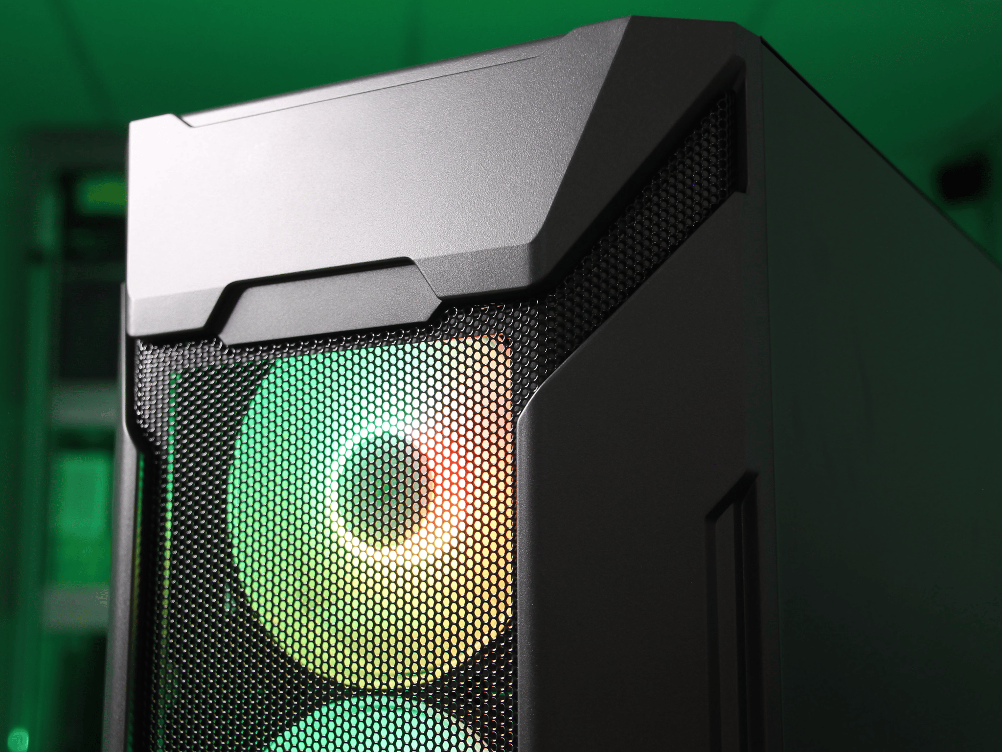 MUSETEX MK7-GN5 ARGB MicroATX Mini Tower Case (Black)