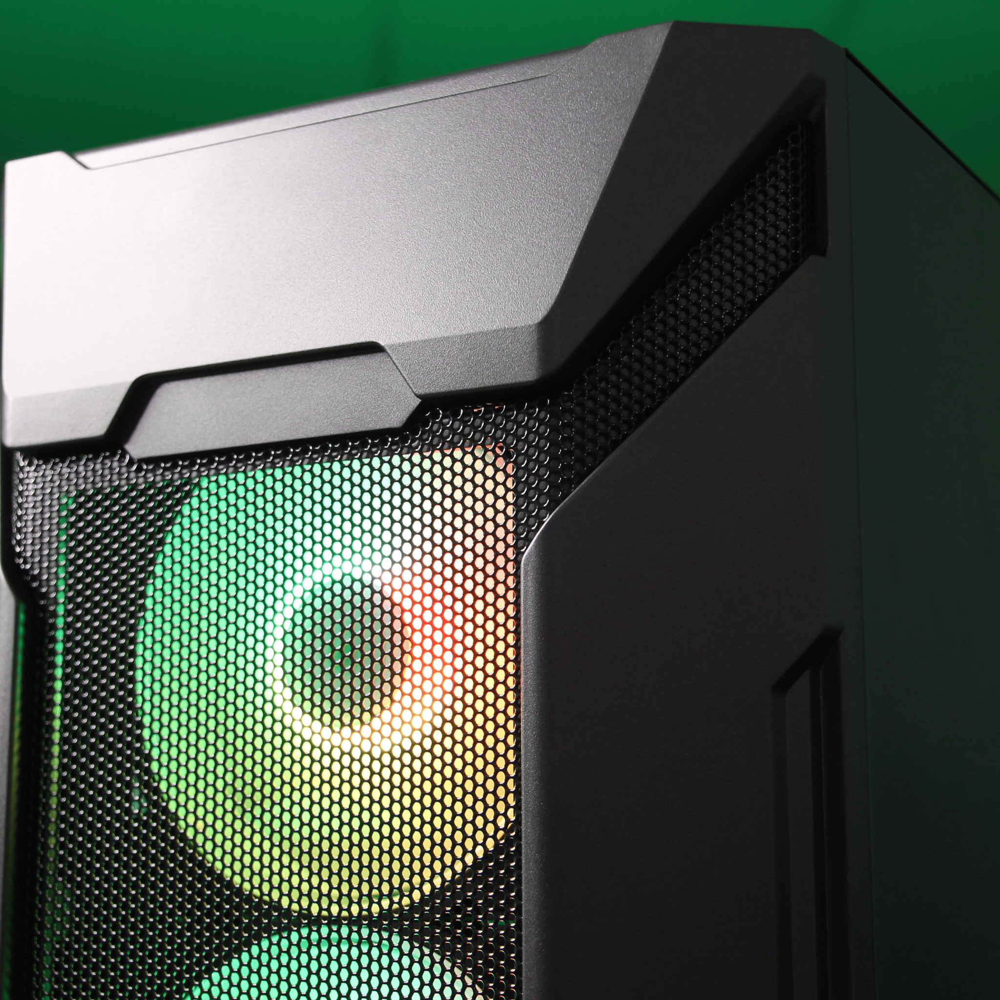 MUSETEX MK7-GN5 ARGB MicroATX Mini Tower Case (Black)