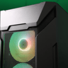 MUSETEX MK7-GN5 ARGB MicroATX Mini Tower Case (Black)