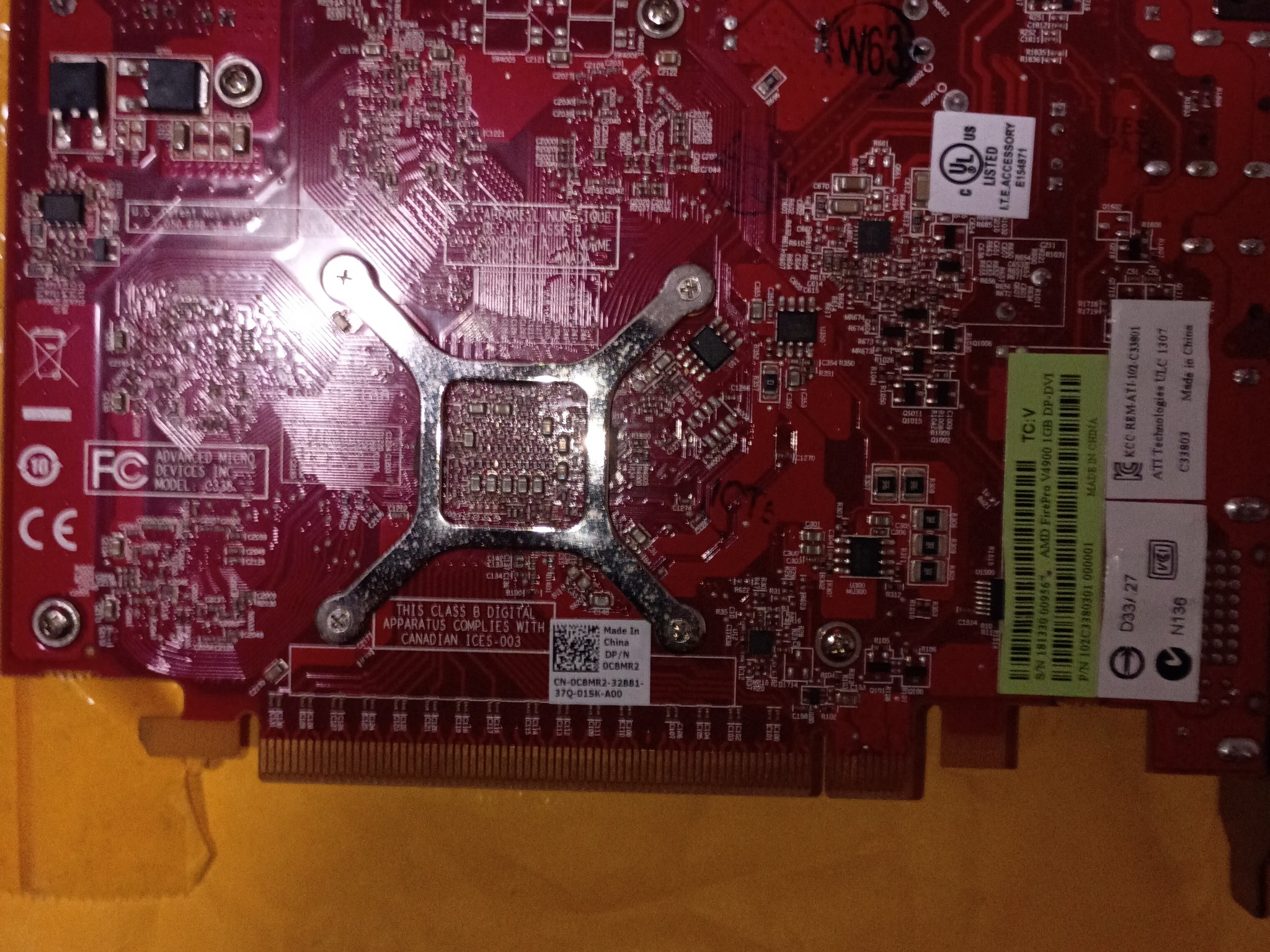 Firepro v4900 and graphics card