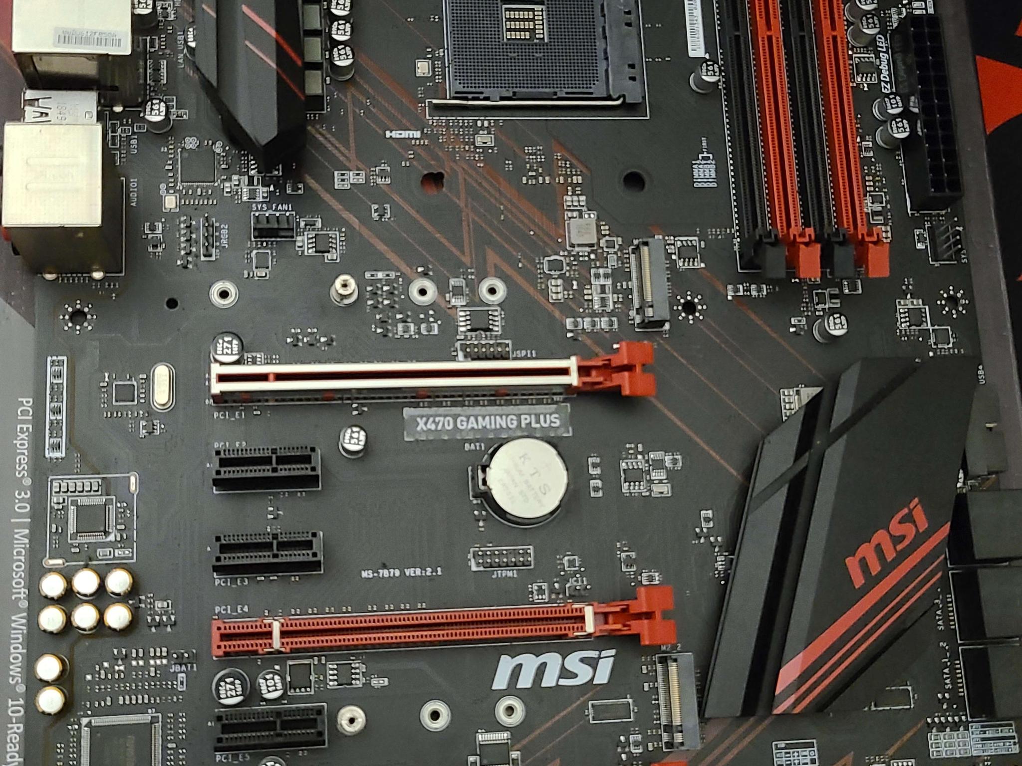MSI X470 Gaming Plus Motherboard