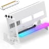 EZDIY-FAB PCIe 4.0 GPU Mount Bracket w ARGB LED Module White Nvidia AMD RTX RX XT Adjustable angle
