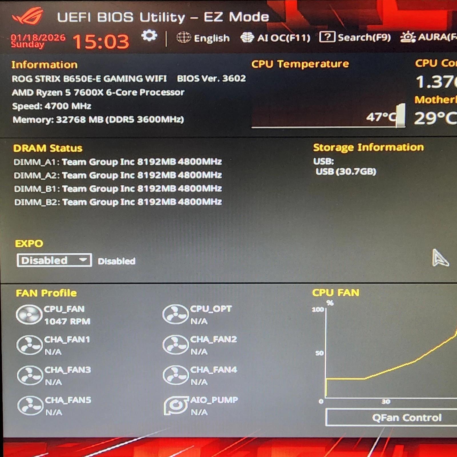 UPDATED BIOS ASUS ROG STRIX B650E-E GAMING WIFI DDR5 AM5 ATX MOTHERBOARD