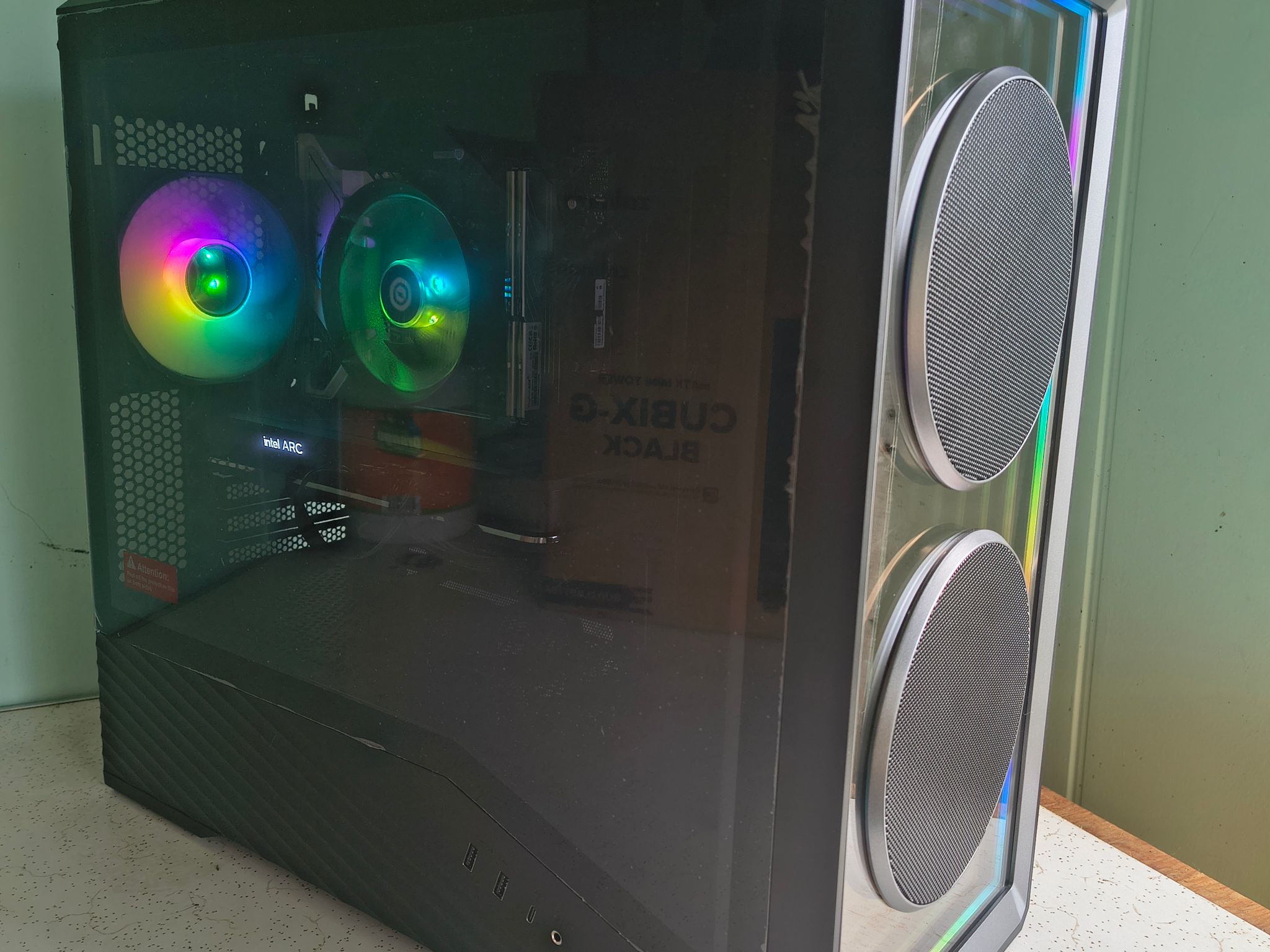Custom Lian Li Streaming PC - I5-12400, Arc A750 8gb, 64GB DDR4, 1.25TB Storage