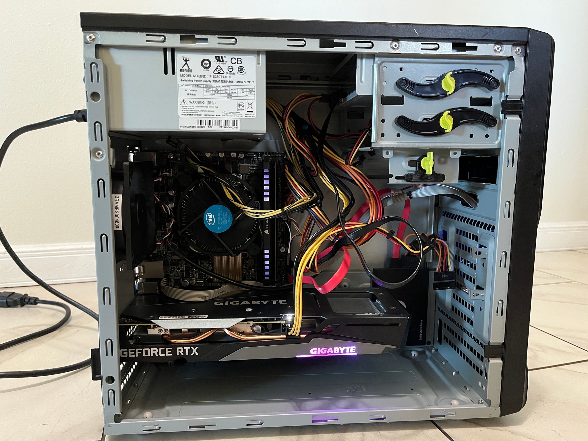 NVIDIA RTX 3050, Intel i7-7700, 16GB RAM, 500GB SSD - Gaming PC w/Wi-Fi, BT