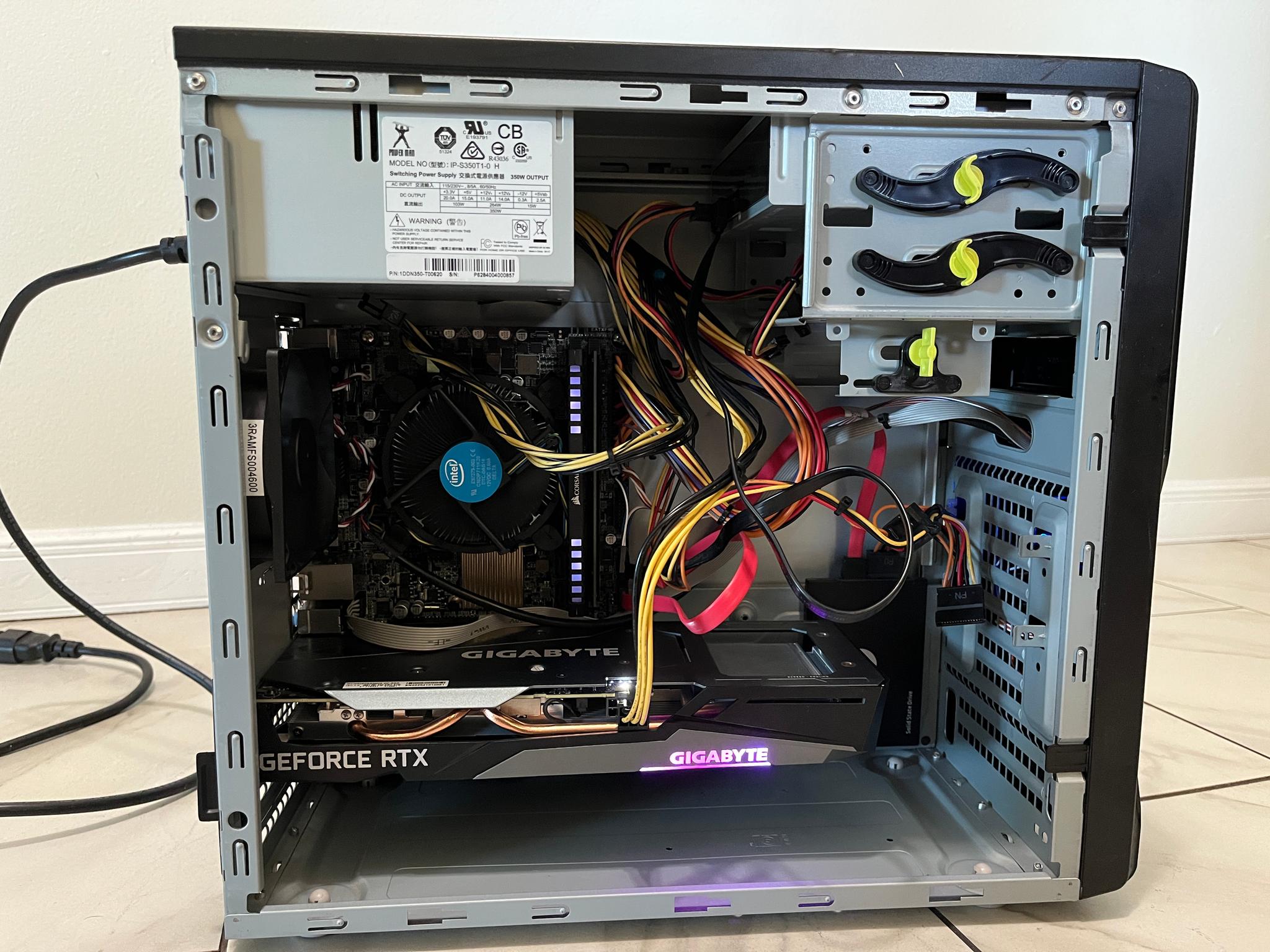 NVIDIA RTX 3050, Intel i7-7700, 16GB RAM, 500GB SSD - Gaming PC w/Wi-Fi, BT