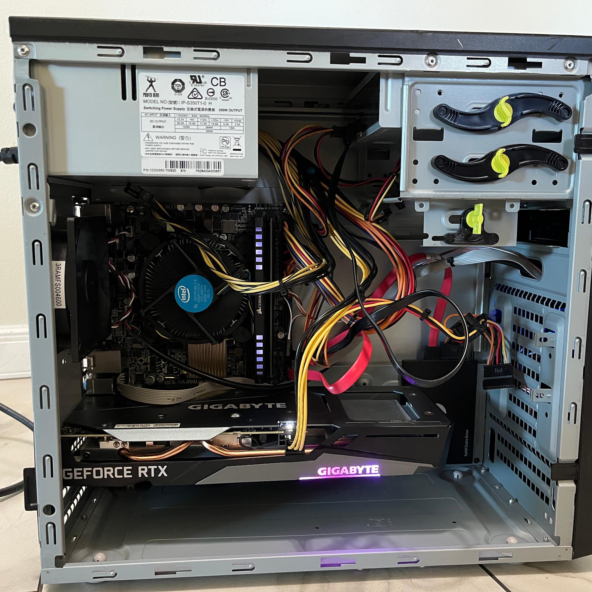 NVIDIA RTX 3050, Intel i7-7700, 16GB RAM, 500GB SSD - Gaming PC w/Wi-Fi, BT