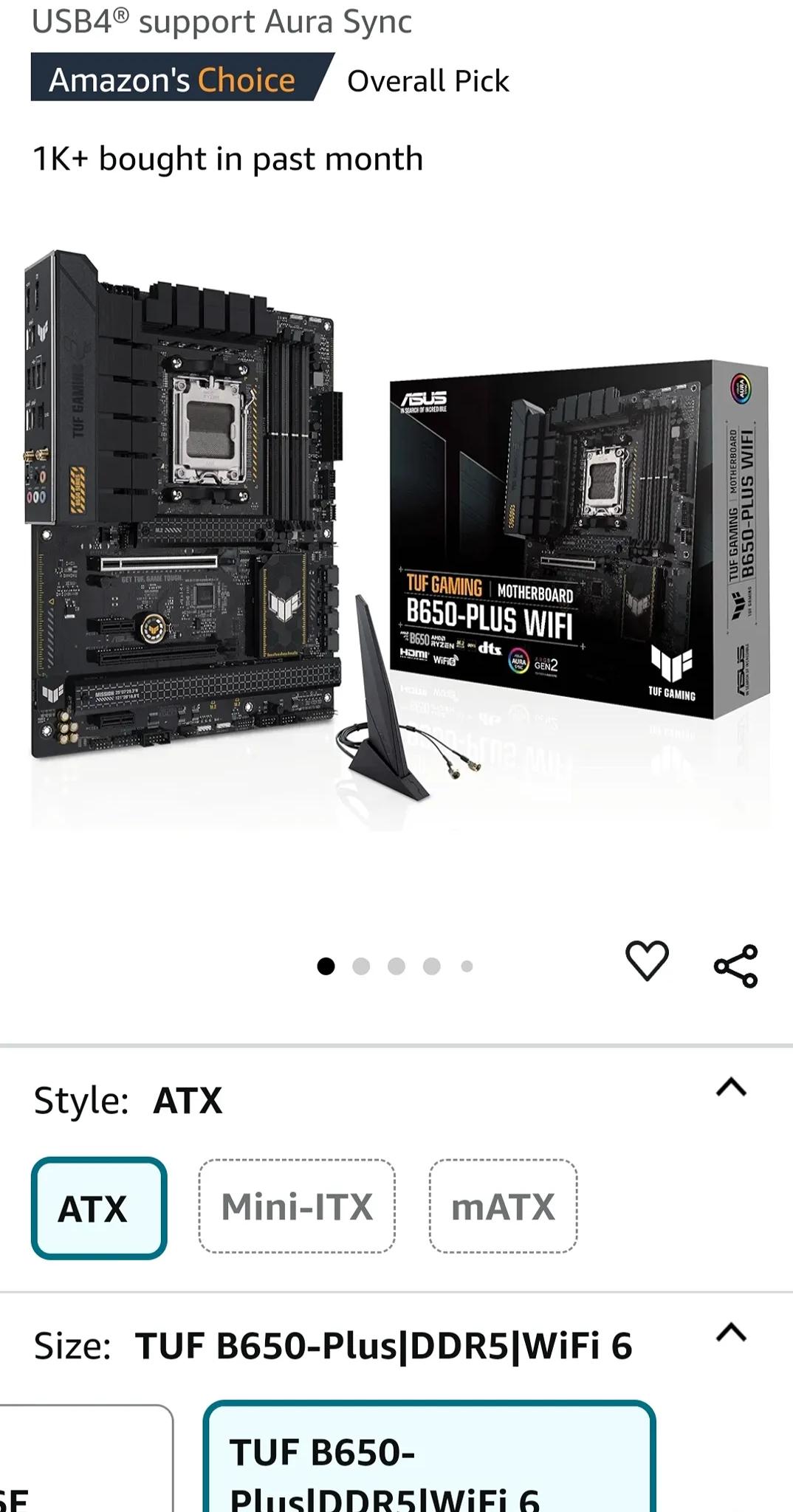 🔥🔥ASUS TUF GAMING B650-PLUS WIFI AM5 AMD  ATX Motherboard w/ Warranty🔥🔥