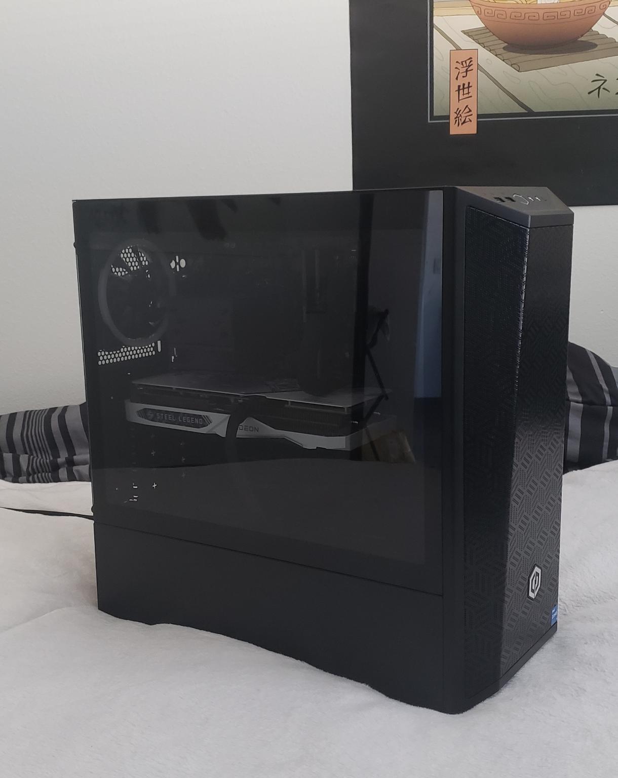 "The Neon-Steel" High-End Gaming PC, i7-12700k, RX 6650 XT