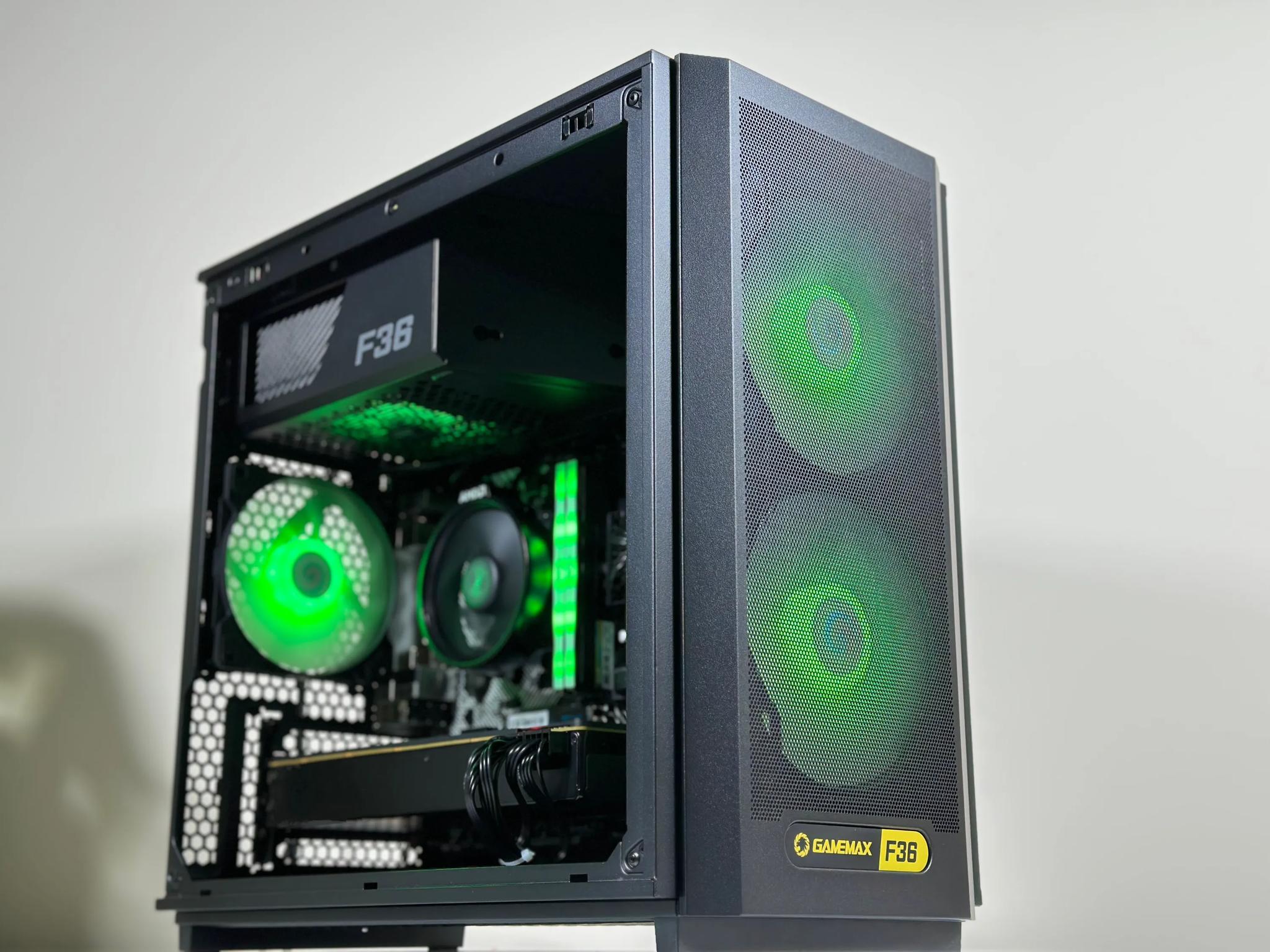 💥4️⃣➡💵1080P Gaming PC🌌Nvidia GTX 1080 8GB🌌AMD Ryzen 5 2600🌌16GB DDR4🌌500GB SSD
