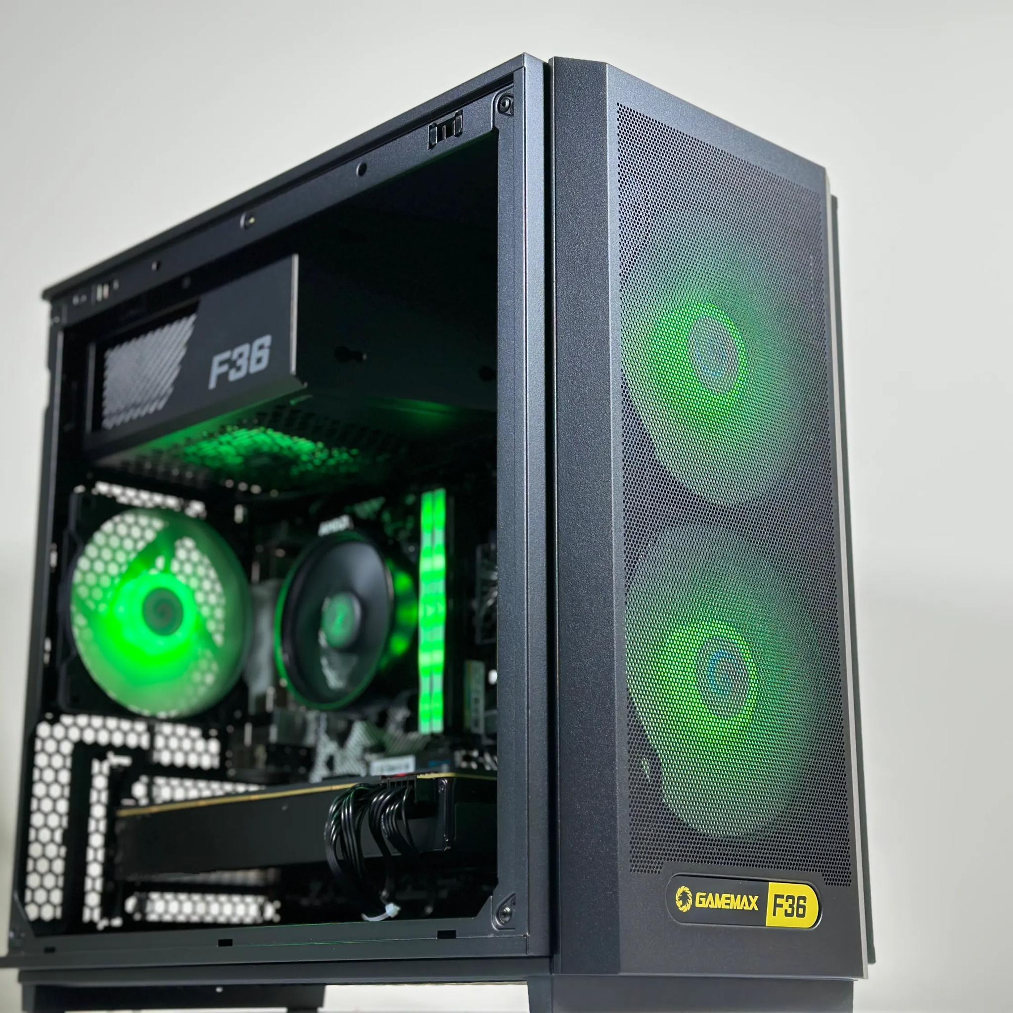 💥4️⃣➡💵1080P Gaming PC🌌Nvidia GTX 1080 8GB🌌AMD Ryzen 5 2600🌌16GB DDR4🌌500GB SSD
