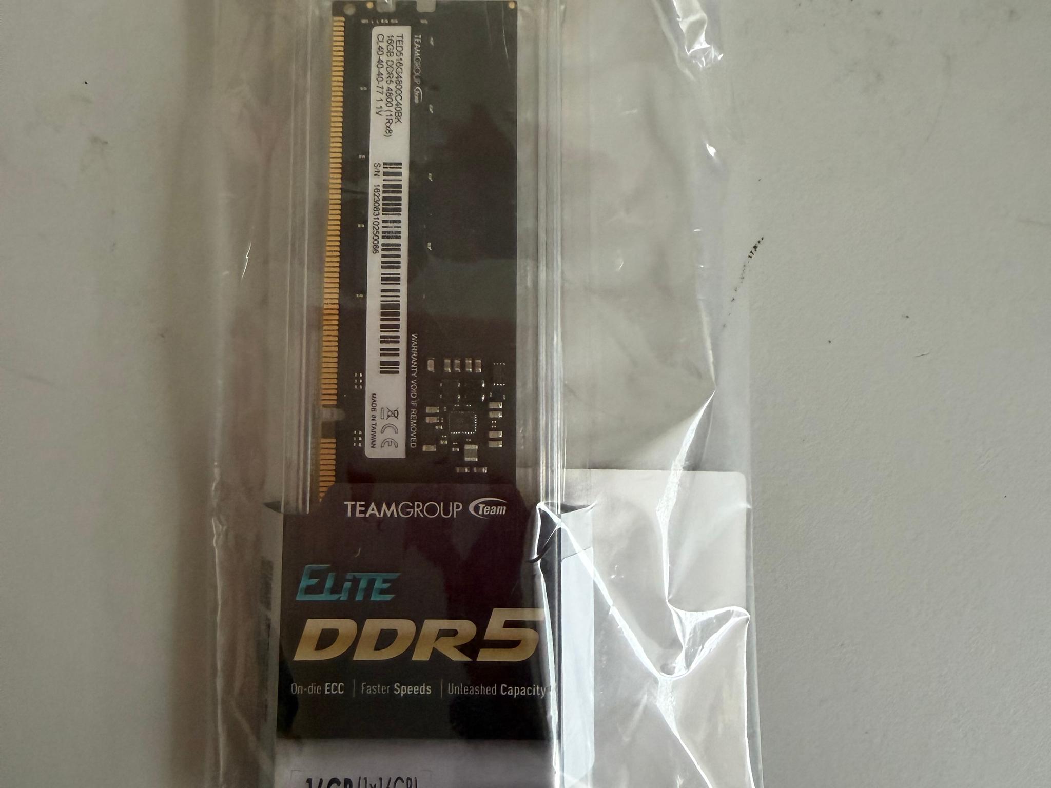 Teamgroup Elite DDR5 16gb 4800MHz Single Stick