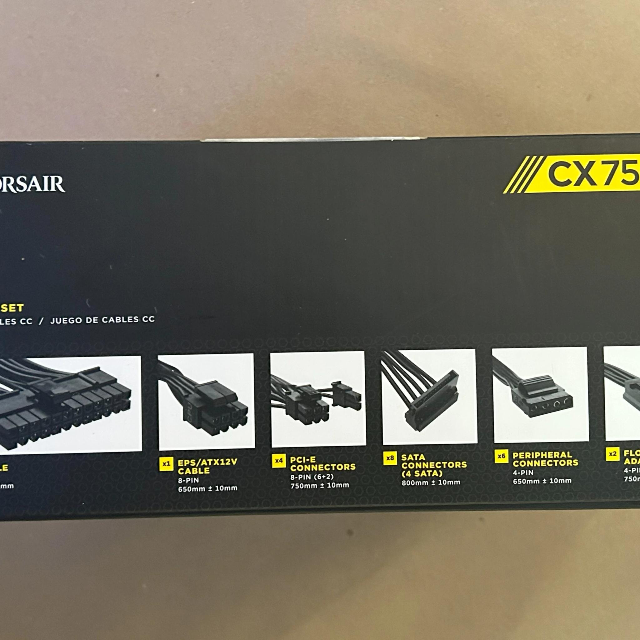 Corsair CXM 750 W 80+ Bronze Certified Semi-modular ATX Power Supply