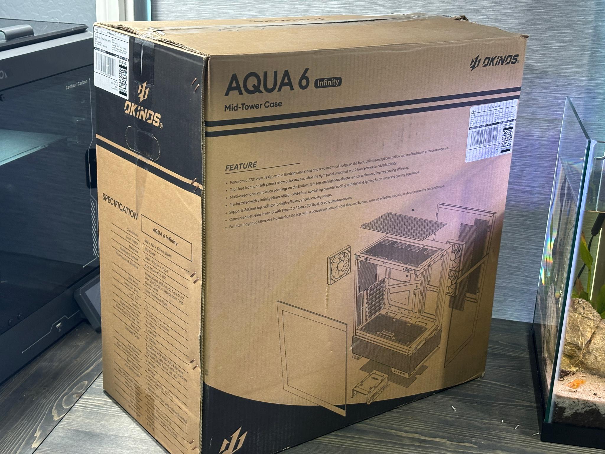 Brand New Okinos Aqua 6 Black Case