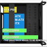 4U Server Cabinet Case - Rackmount Server Chassis with 7 PCI Slots, Lockable with Key