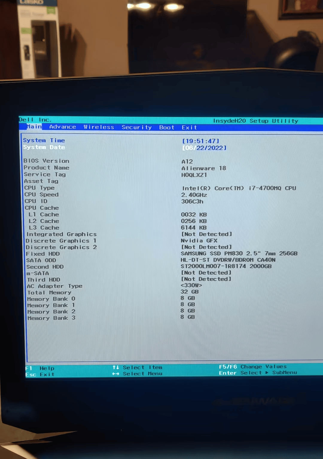 Alienware 18 gaming laptop i7 4700 cpu