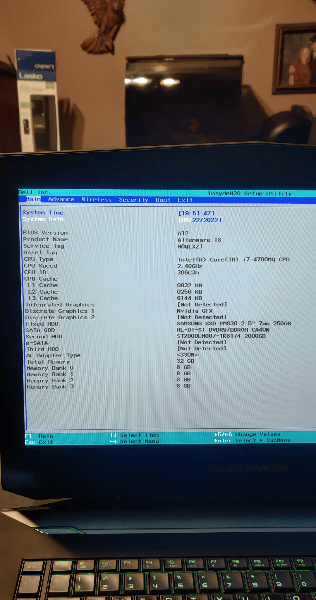 Alienware 18 gaming laptop i7 4700 cpu
