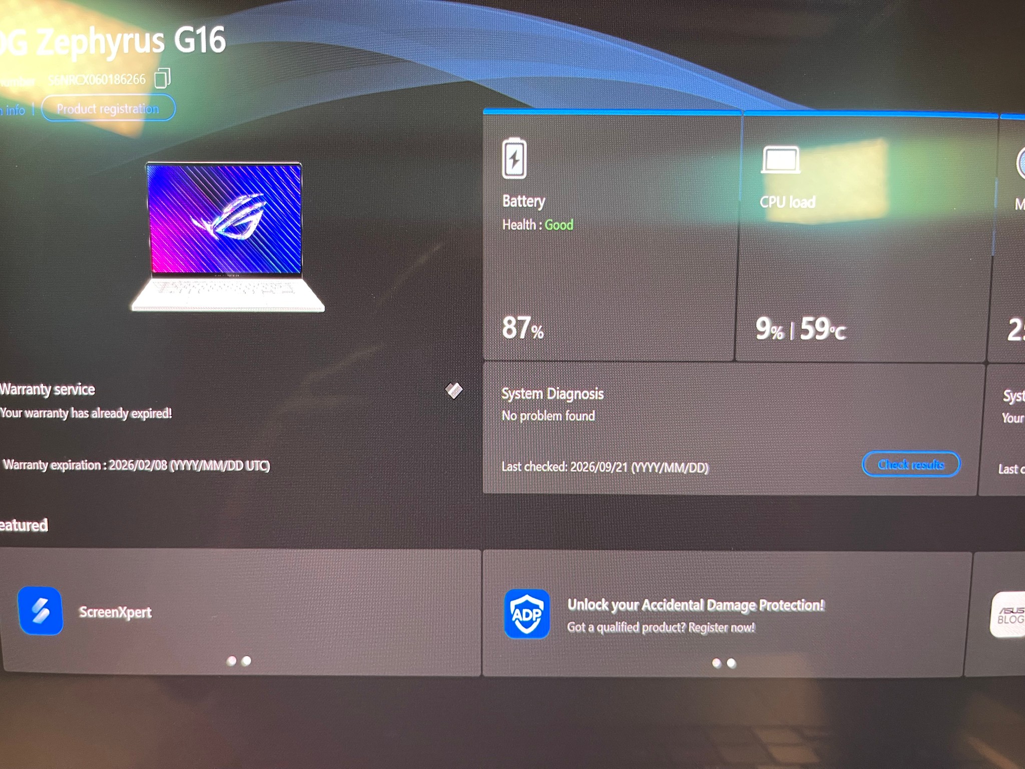 ROG Zephyrus G16 OLED/ RTX 4090/ Ultra 9 / 32Gb DDR5/ 2Tb.