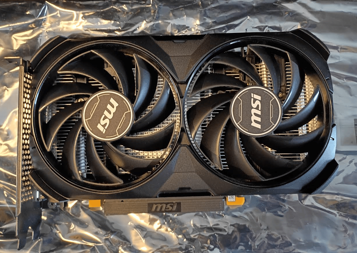MSI GeForce RTX 4060 VENTUS 2X BLACK 8G OC