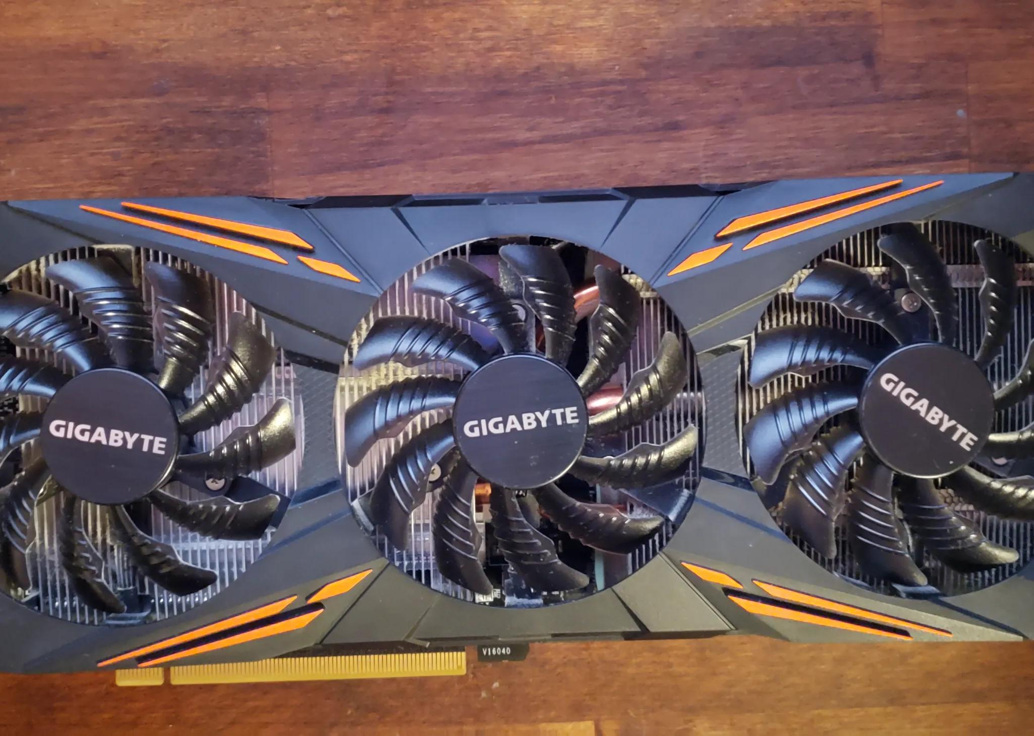 Gigabyte GTX 1080 G1 Gaming graphics card.