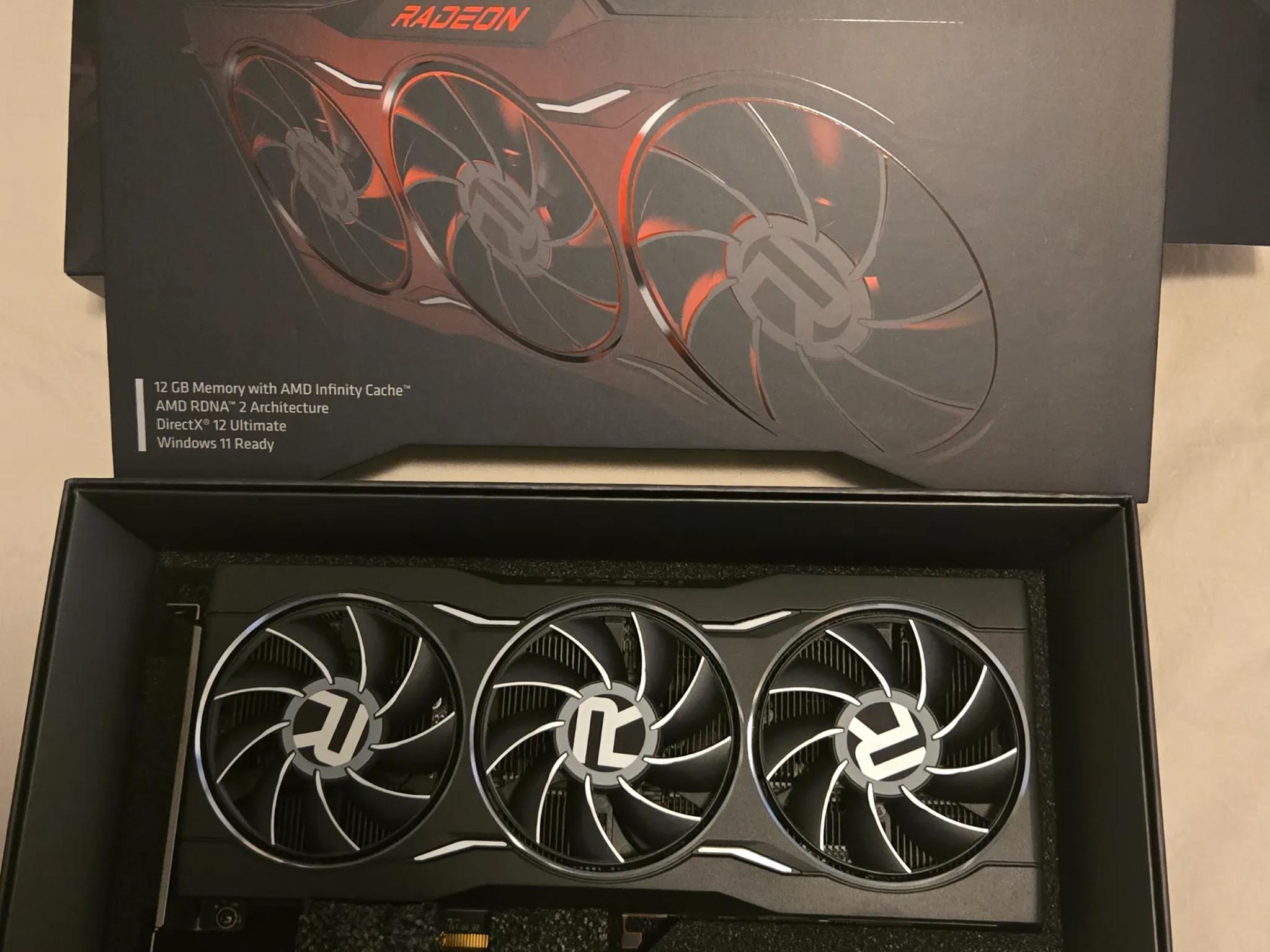 AMD Reference card. 6750XT, 12GB DDR6, 1440P powerhouse.