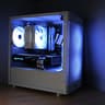 1080p AMD RX 580 + Ryzen 5 2400g White and Black ARGB Custom Gaming PC