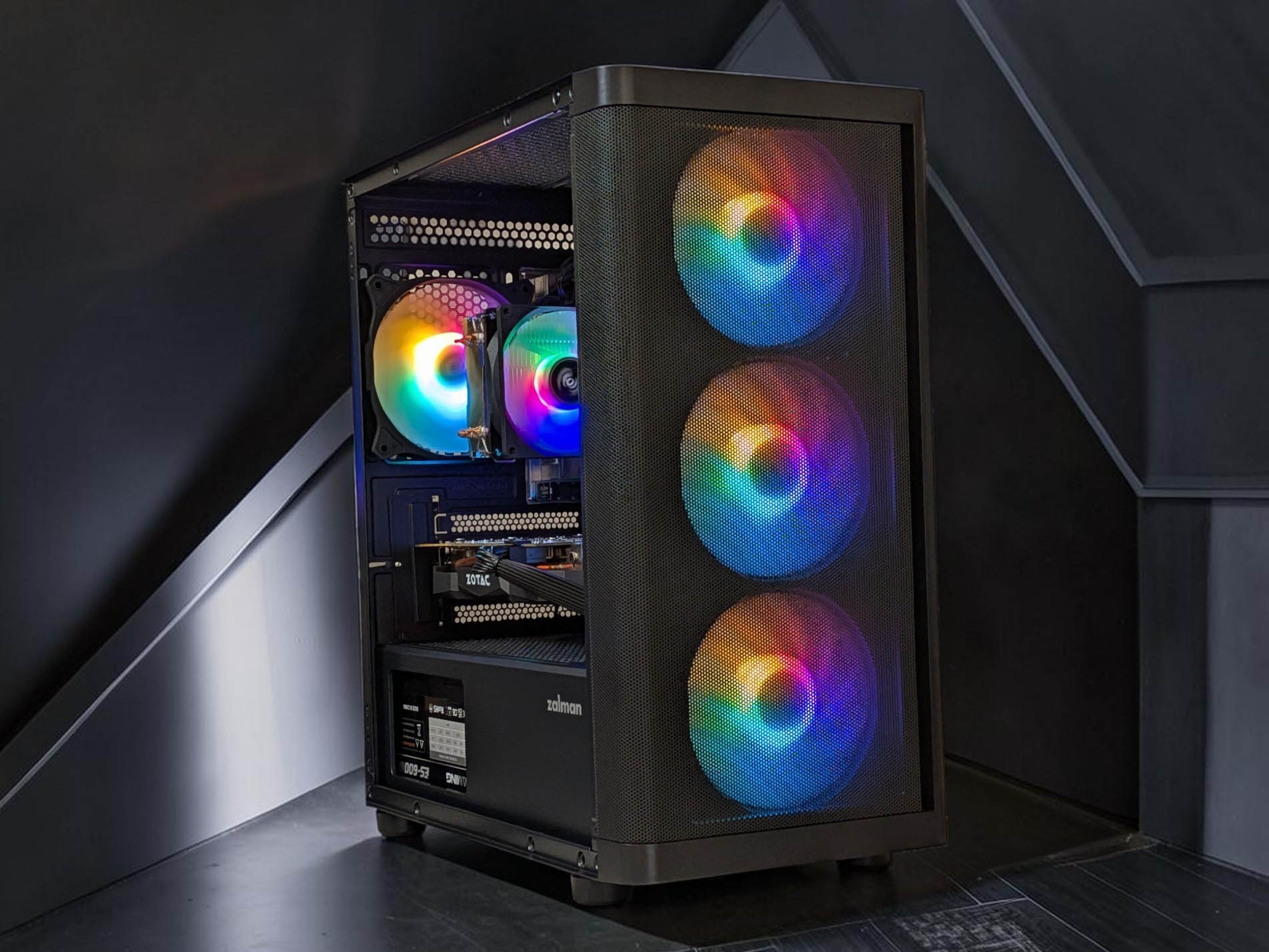 🌌 RGB Gaming PC! Nvidia Geforce GTX 1070, Ryzen 4100, 16GB DDR4 RAM, 512GB M.2, WIFI, WIN 11 Pro