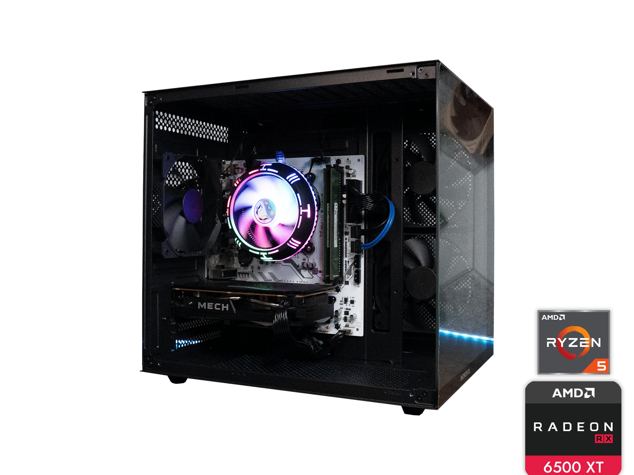 🍬🍬 BUDGET - Fortnite Ready GAMING PC | MSI 6500 XT OC | RYZEN 5 1500X | 16GB DDR4 RAM | 1.25TB |