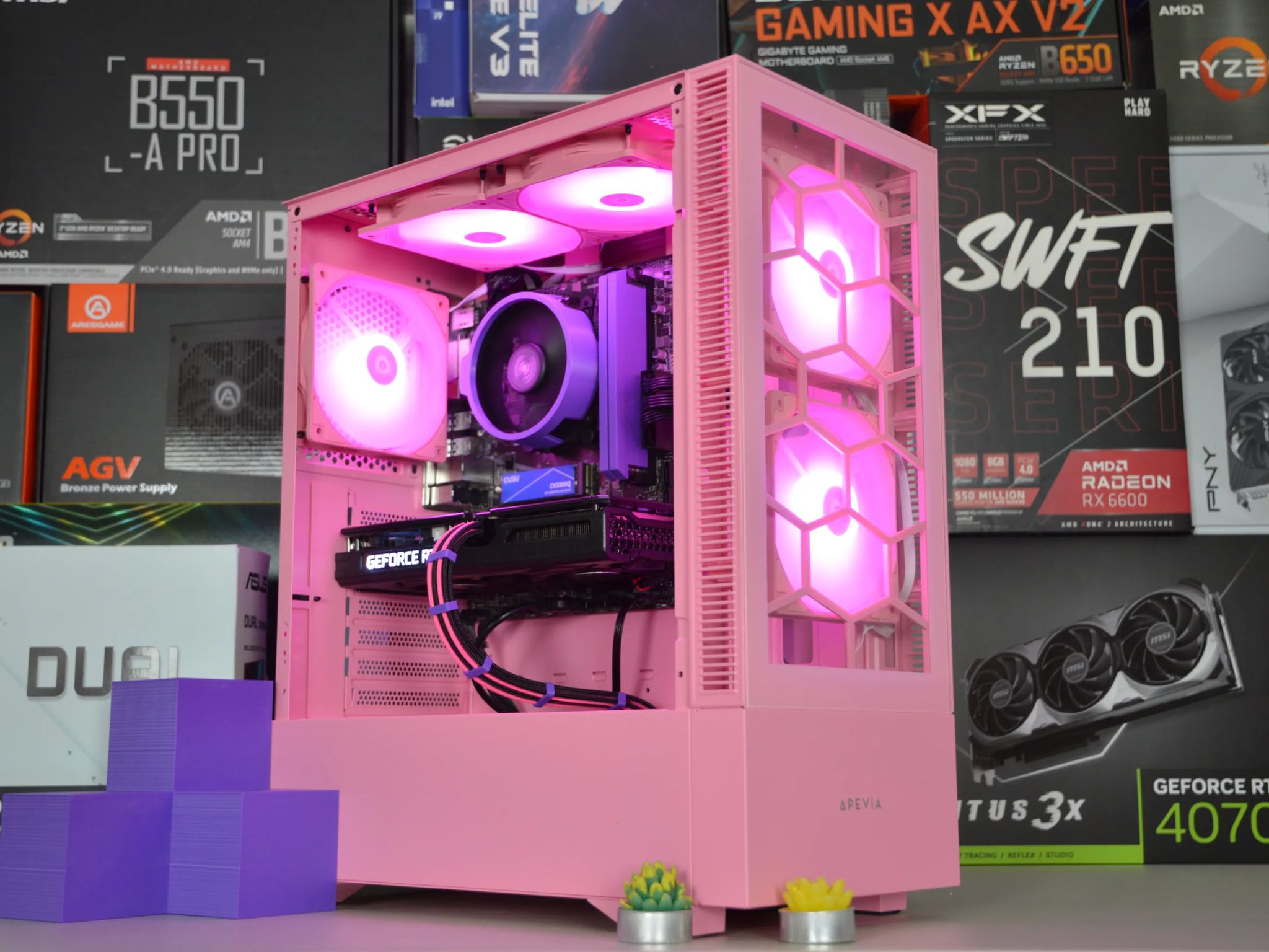 💖Be My Valentine💜| RTX 3050 8GB | RYZEN 5 4600G | 16GB DDR4 RAM | 1TB NVME SSD |