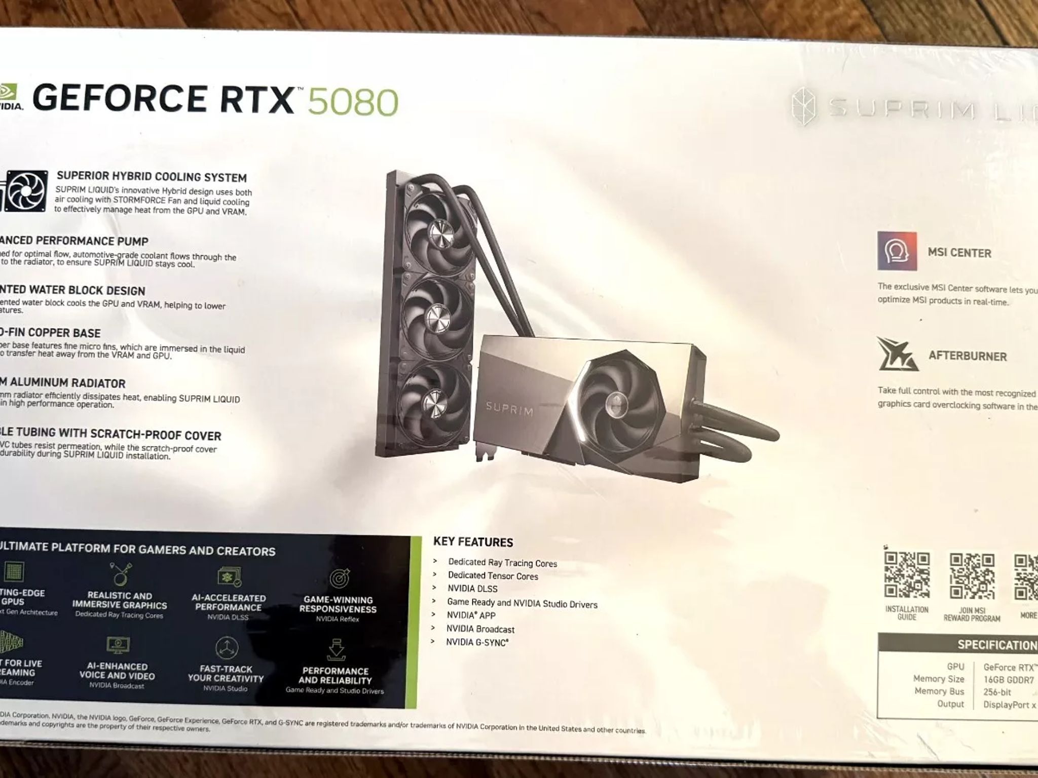 RTX 5080 Suprim Liquid + 1000 Watt MSI MPG Power Supply!!