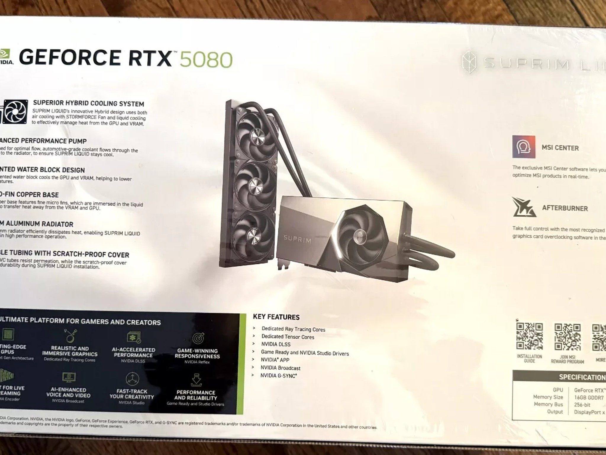 RTX 5080 Suprim Liquid + 1000 Watt MSI MPG Power Supply!!