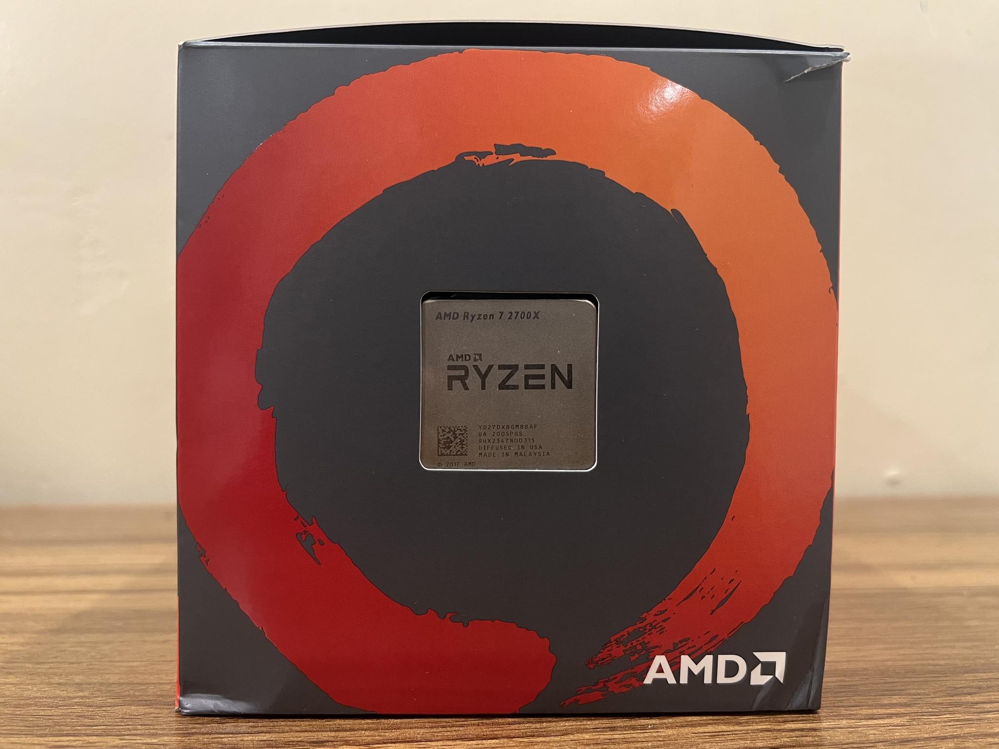 AMD Ryzen 7 2700X AM4 CPU with Wraith Prism RGB Cooler