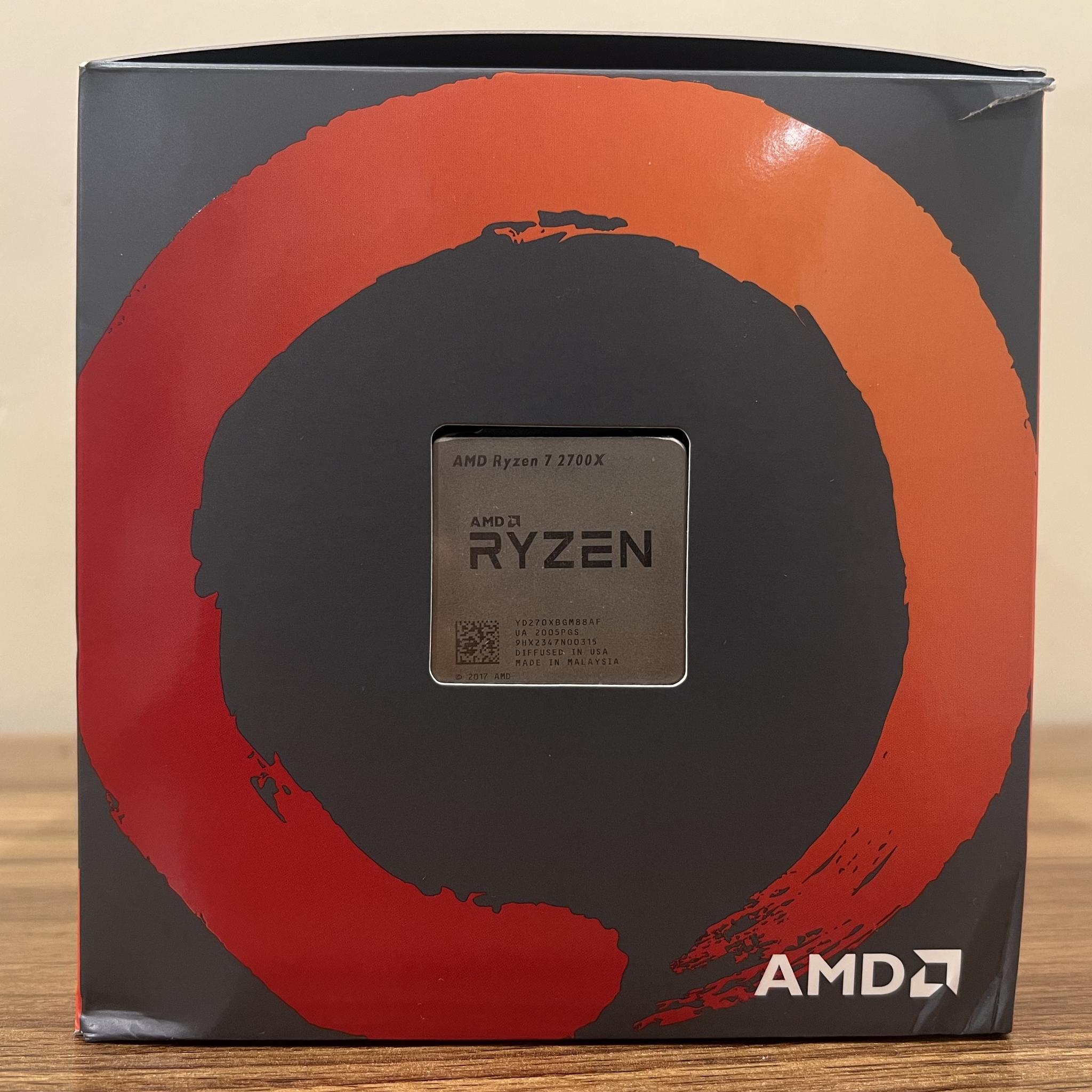 AMD Ryzen 7 2700X AM4 CPU with Wraith Prism RGB Cooler