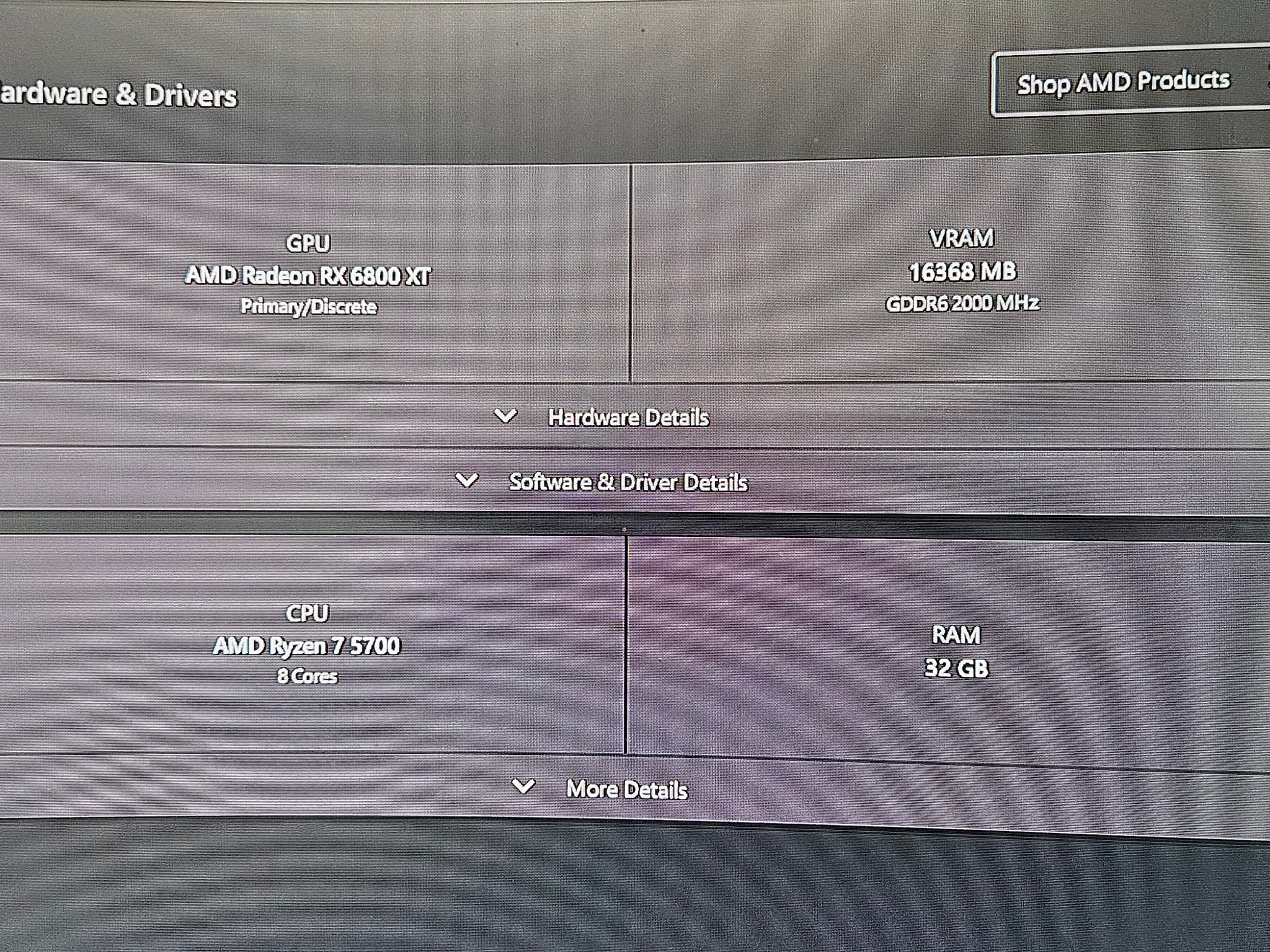 RX 6800 XT 16GB Phantom Gaming and Ryzen 7 5700