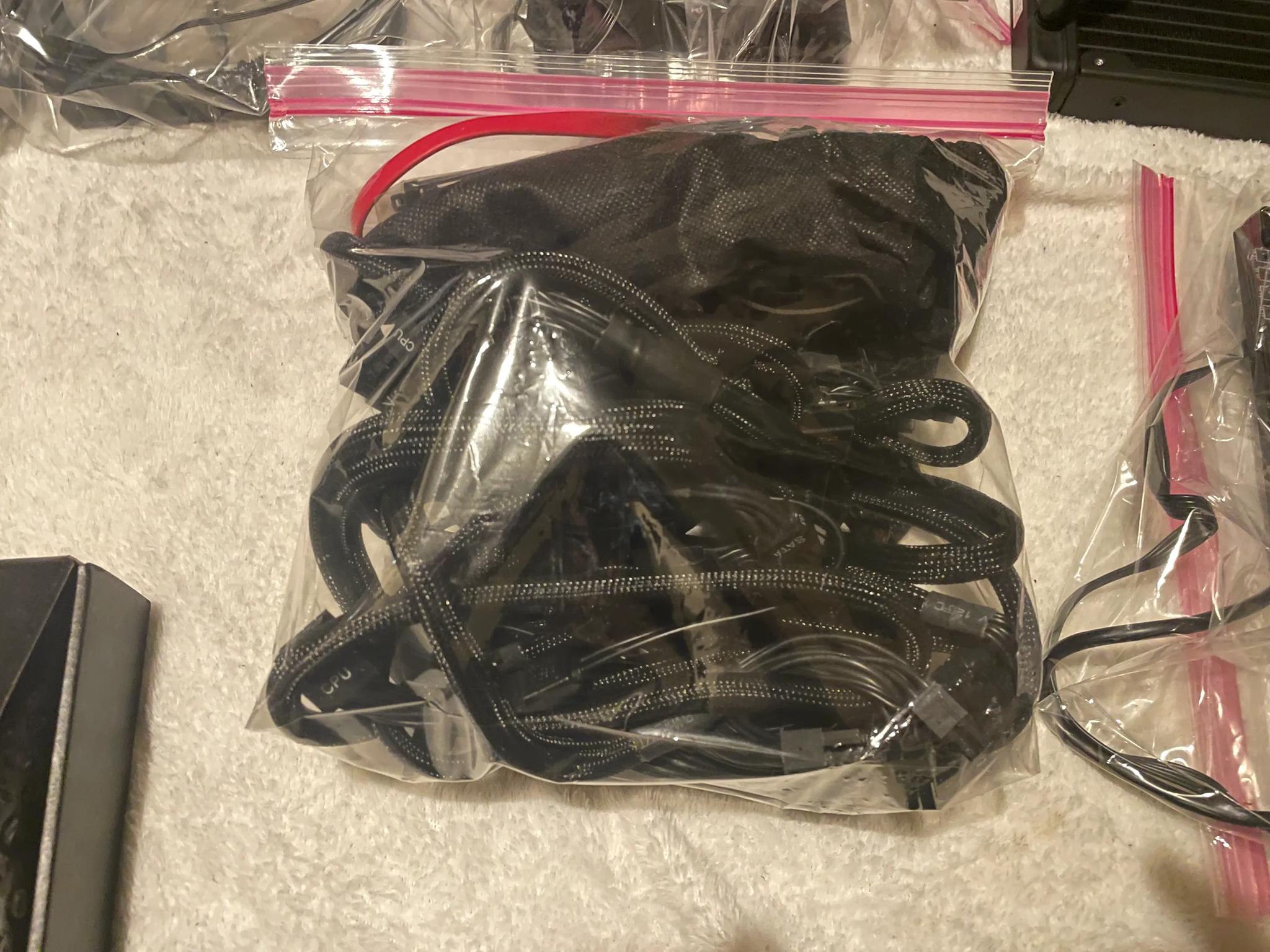 PC HARDWARE BUNDLE - OPEN TO OFFERS: 7 LL120 Corsair fans, EVGA 80G 850W PSU, ASUS ROG 240mm AIO