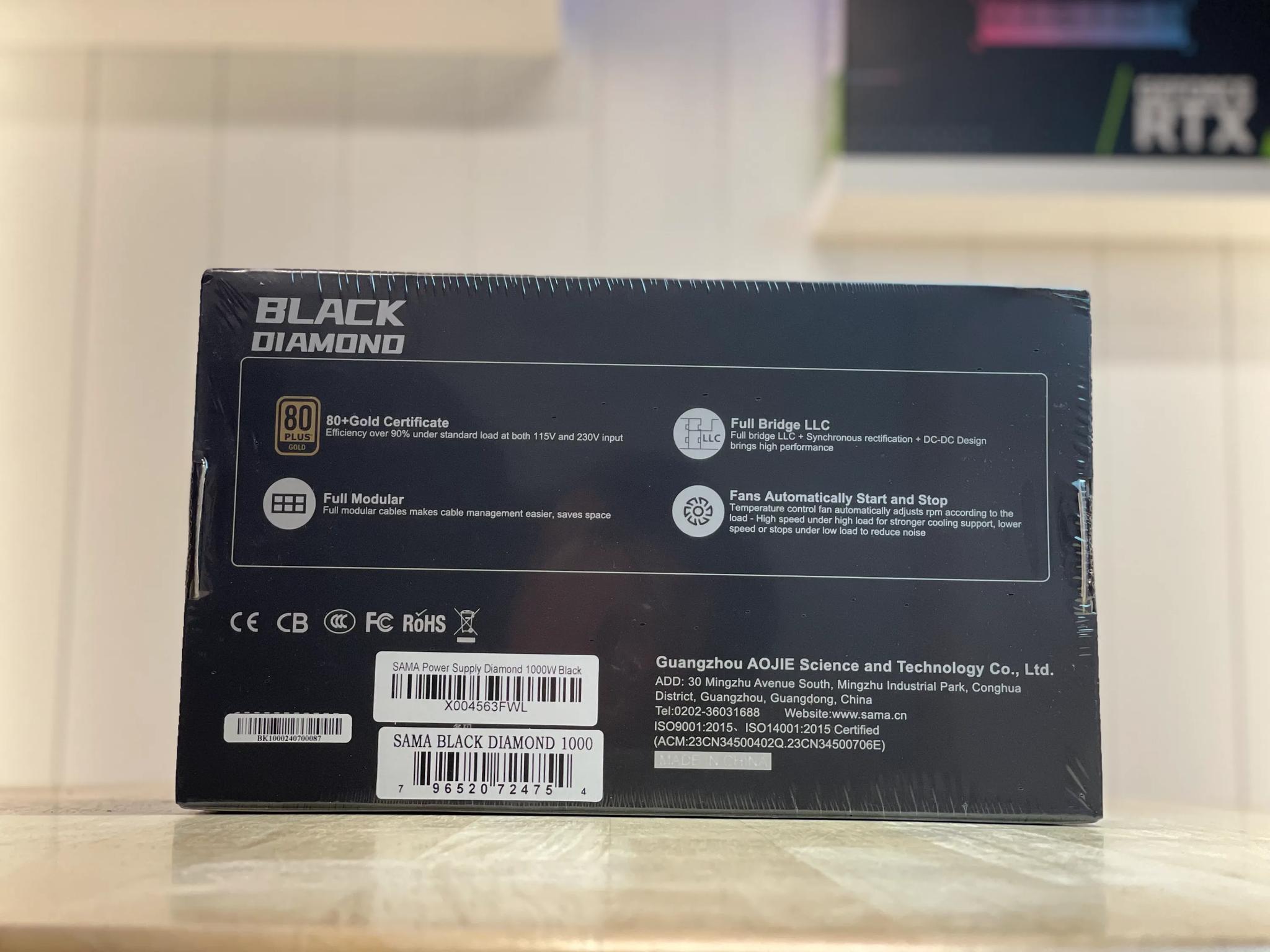Brand New Sealed! 1000W 80+ Gold SAMA Black Diamond Fully Modular PSU (Copy 1)