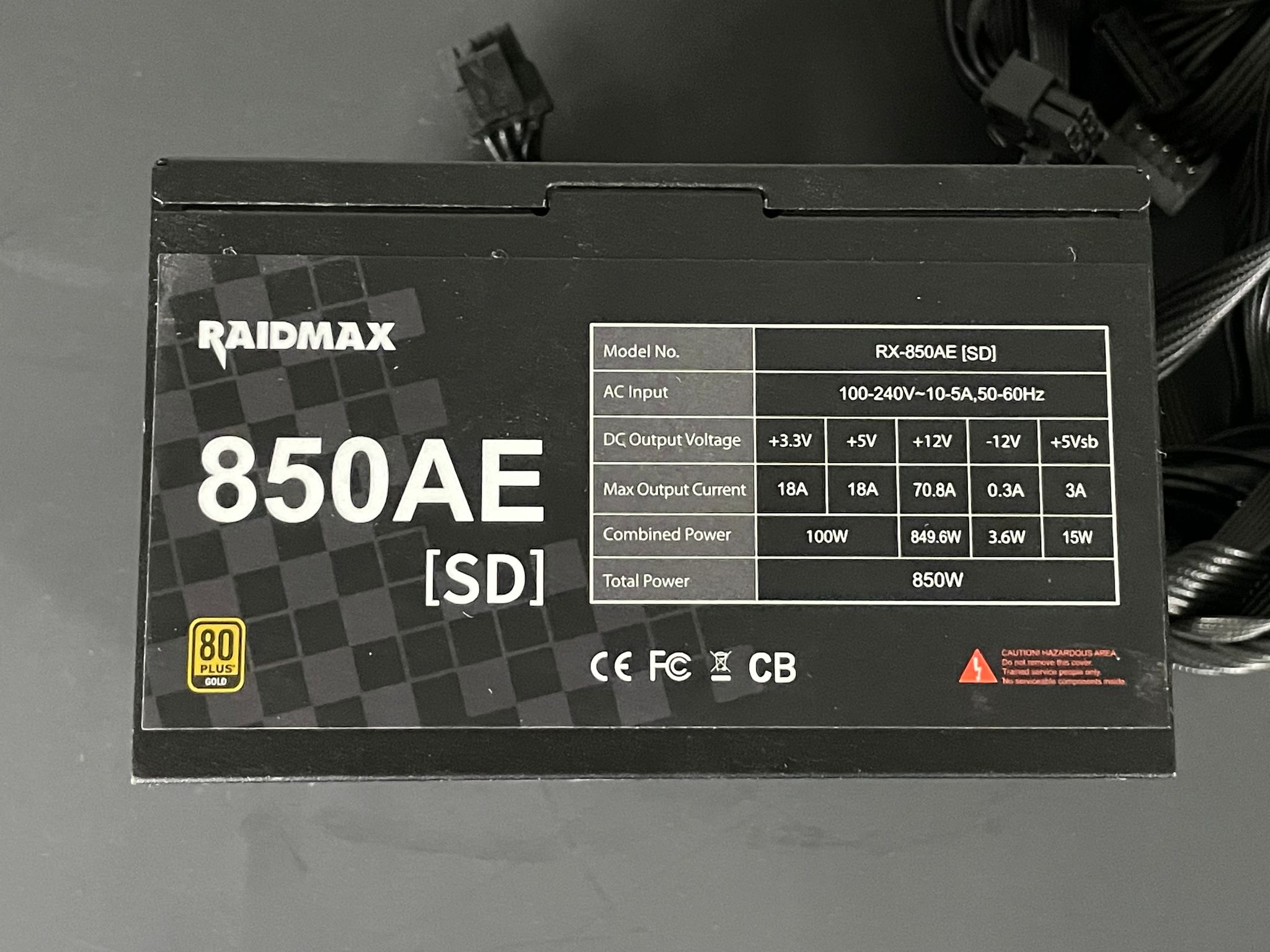 RAIDMAX RX-850AED 850W Power Supply PSU | Free Shipping