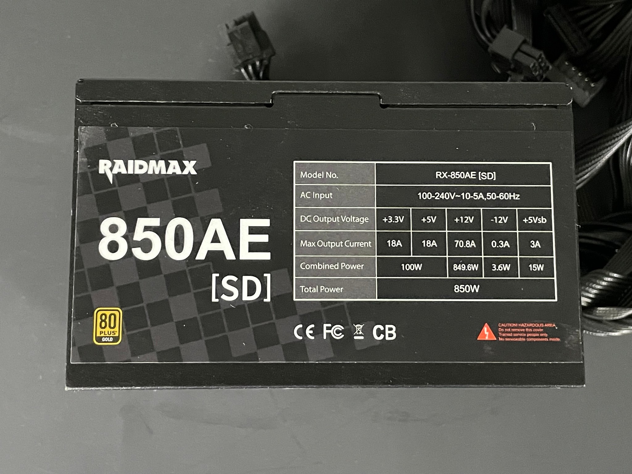RAIDMAX RX-850AED 850W Power Supply PSU | Free Shipping
