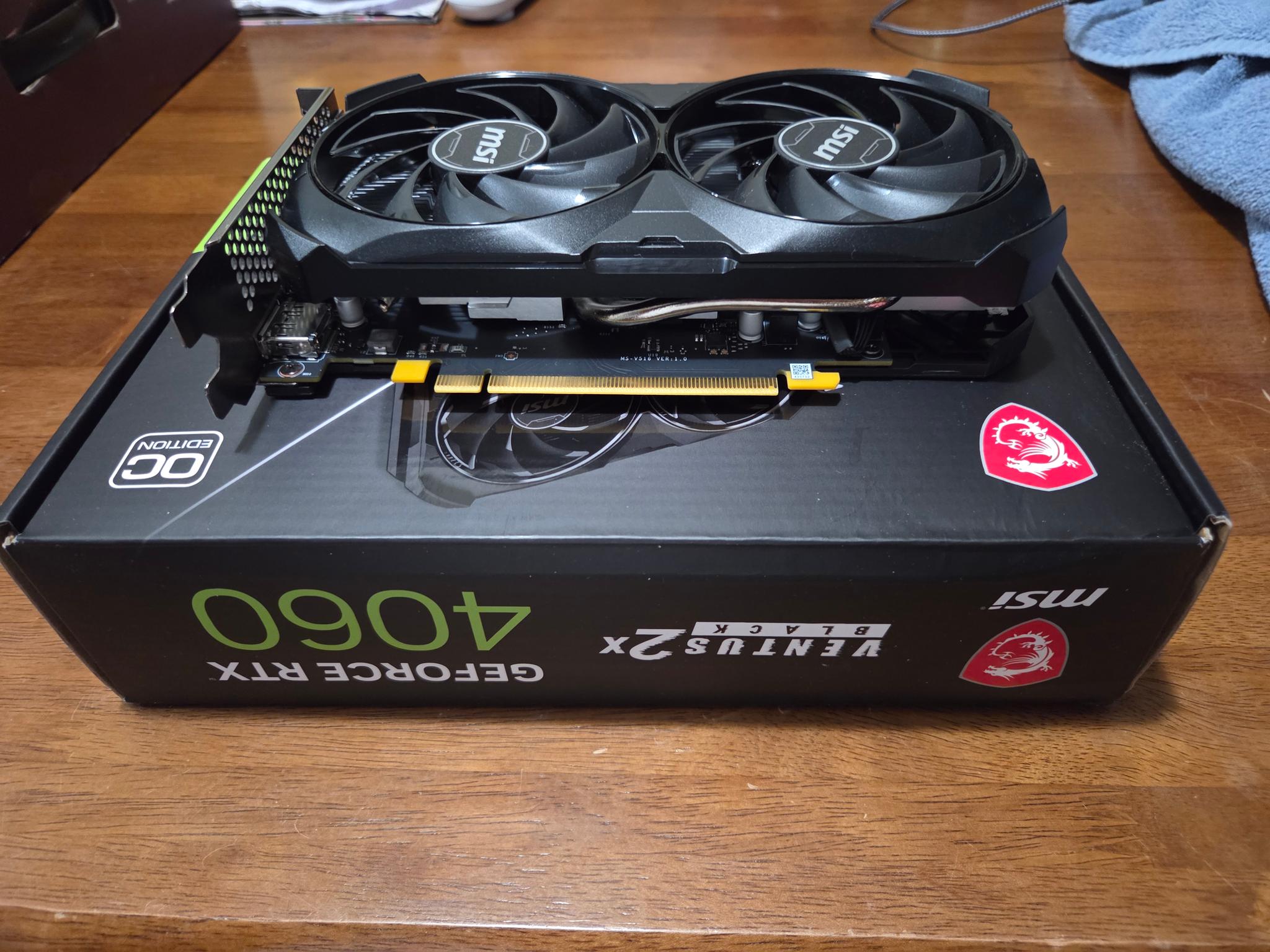 MSI VENTUS 2X BLACK GeForce RTX 4060