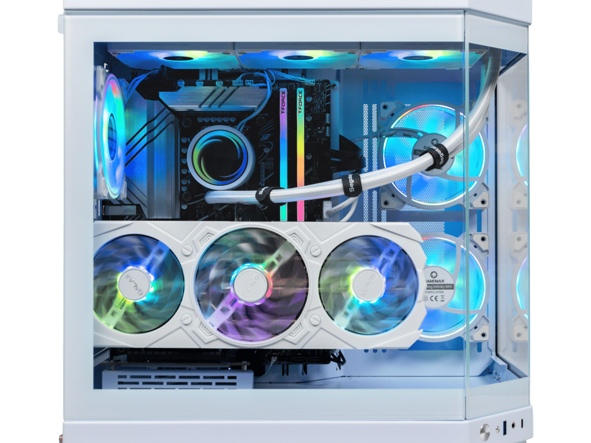 The Kraken Special White i9-13900KF 5.8GHz, RTX 4070 TI 12GB, 1TB, 32GB RGB DDR5, 850W PSU