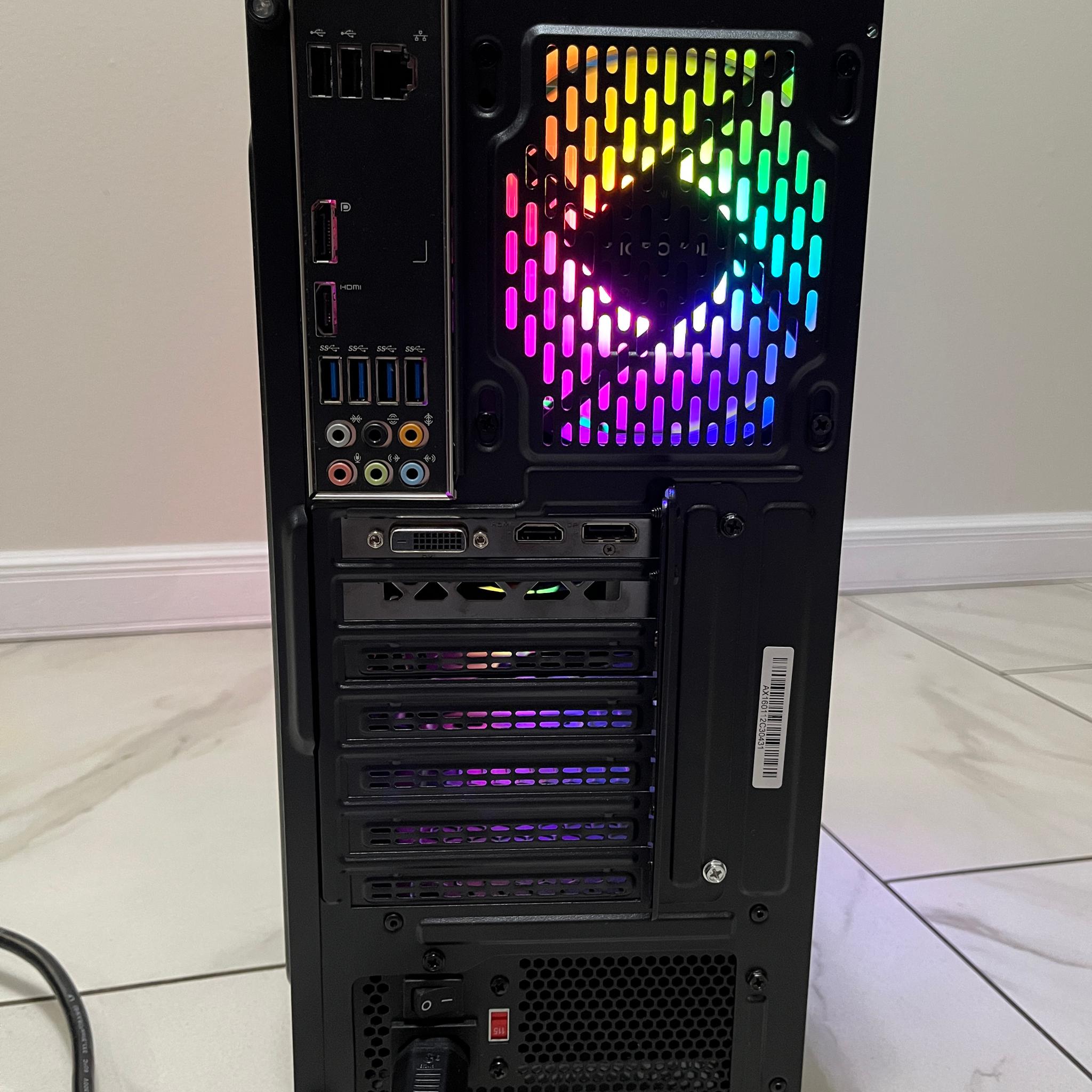 NVIDIA RTX 2060, Intel i7-6700k, 12GB RAM, 870 GB Storage, High FPS RGB Gaming PC w/ Wi-Fi & BT